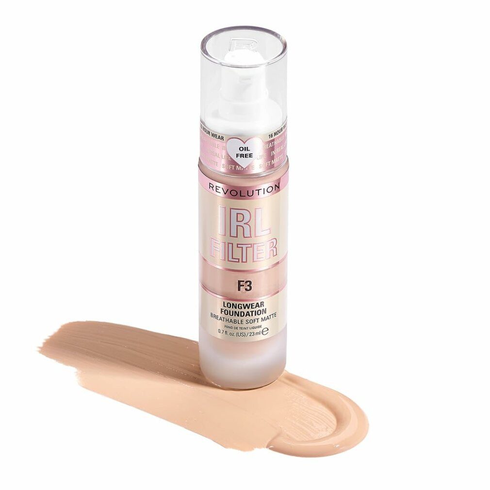 MAKE UP REVOLUTION Foundation IRL FILTER longwear foundation #F3 23ml