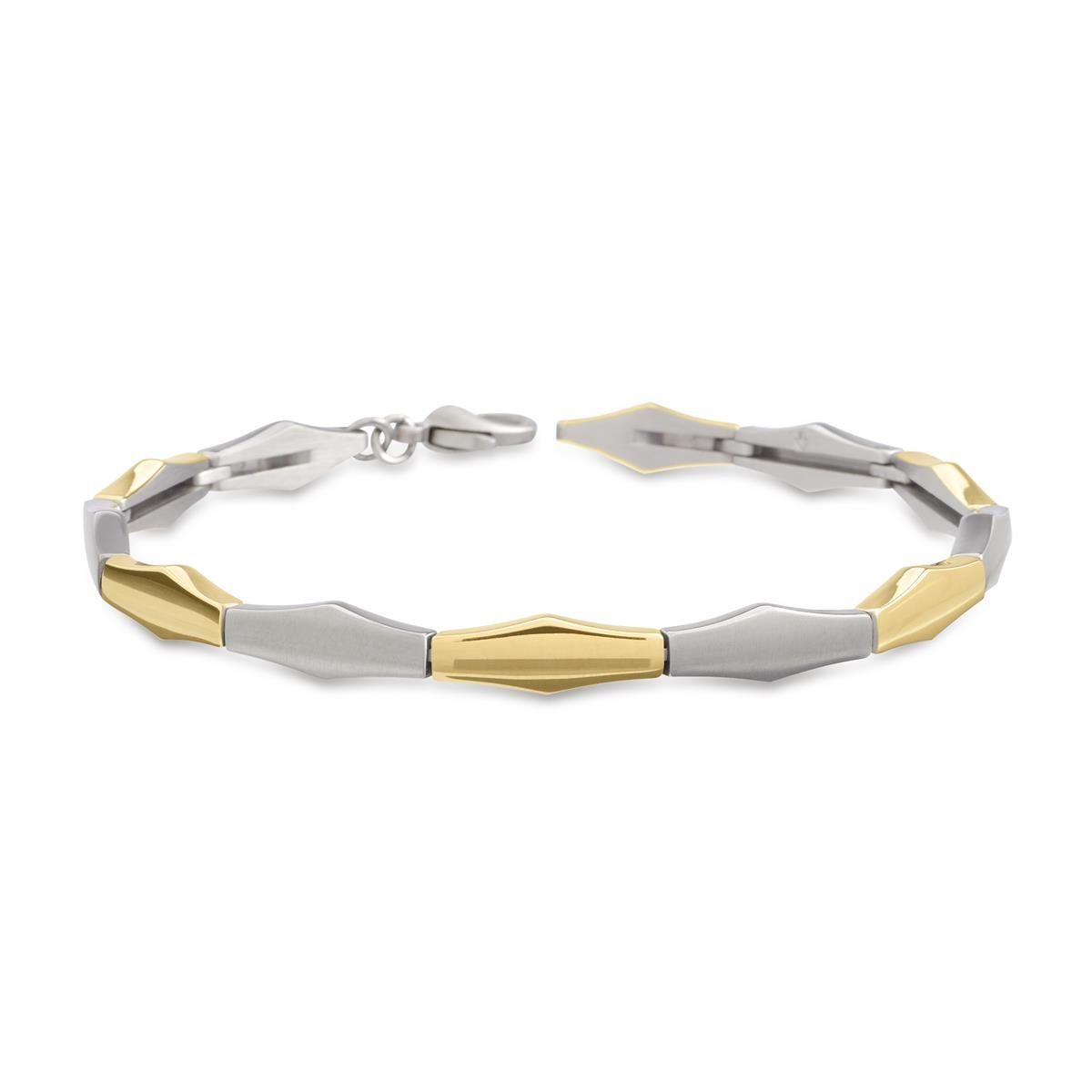 Boccia Armband Boccia Damenarmband 03039-02 Titan bicolor (kein Set, 1-tlg., kein Set)