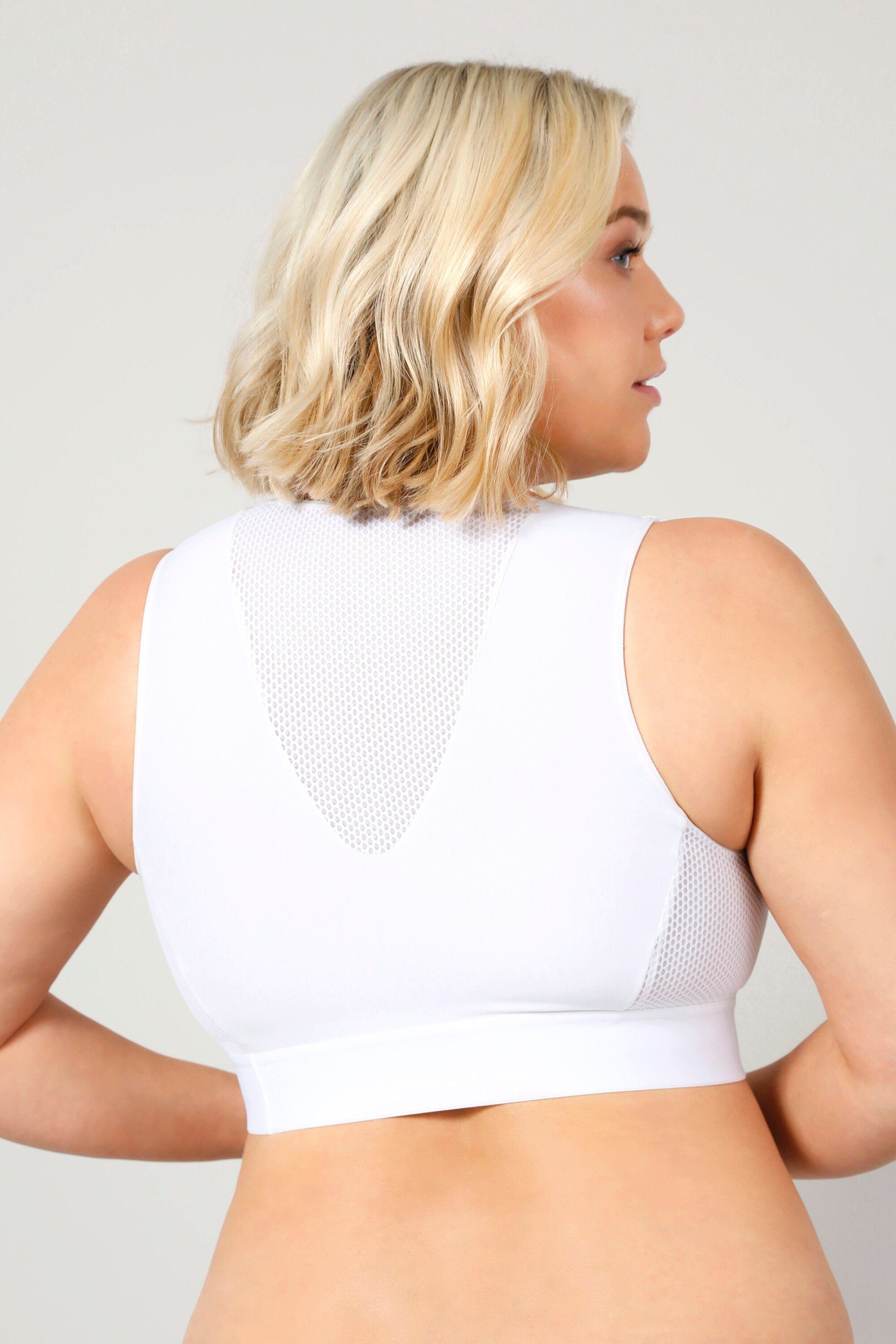 Ulla Popken Sport-BH Crop-Top Rundhals günstig online kaufen