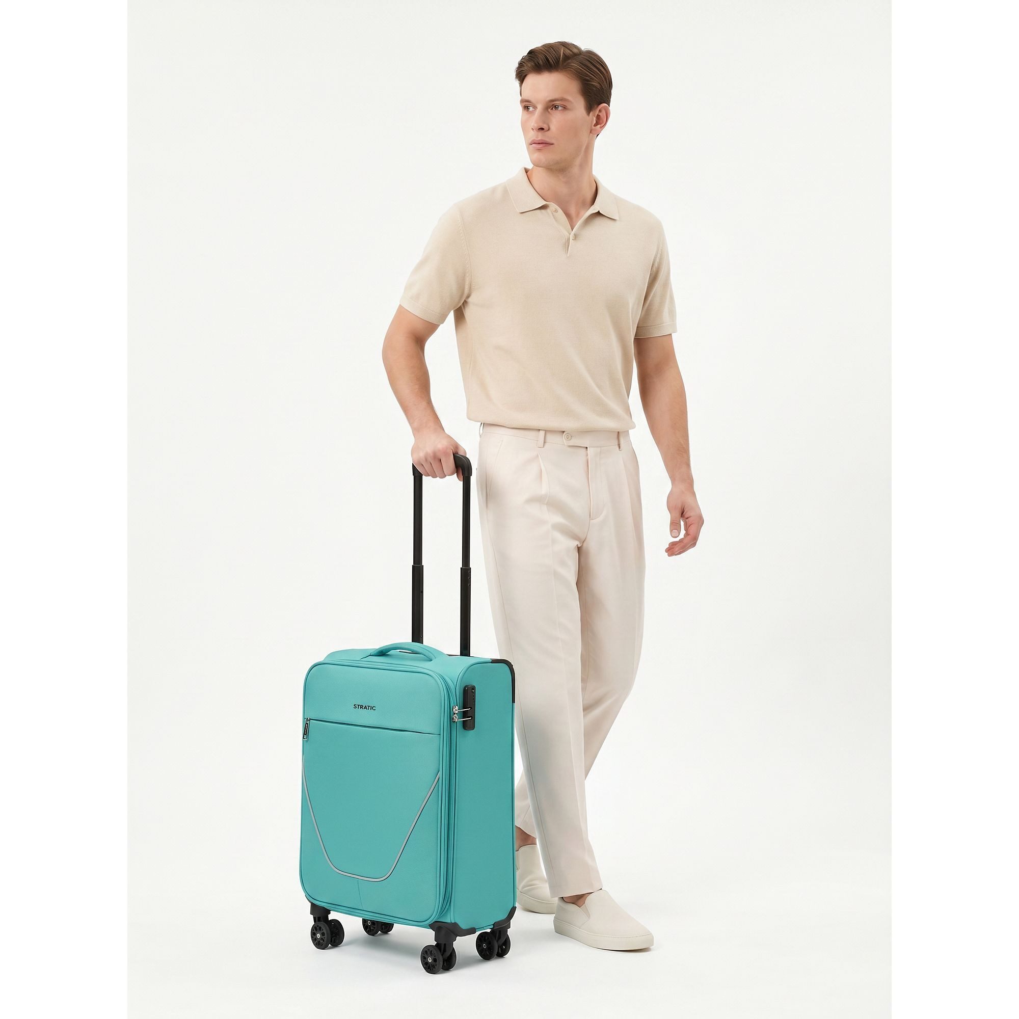 Stratic Handgepäck-Trolley taska, 4 Rollen, Polyester