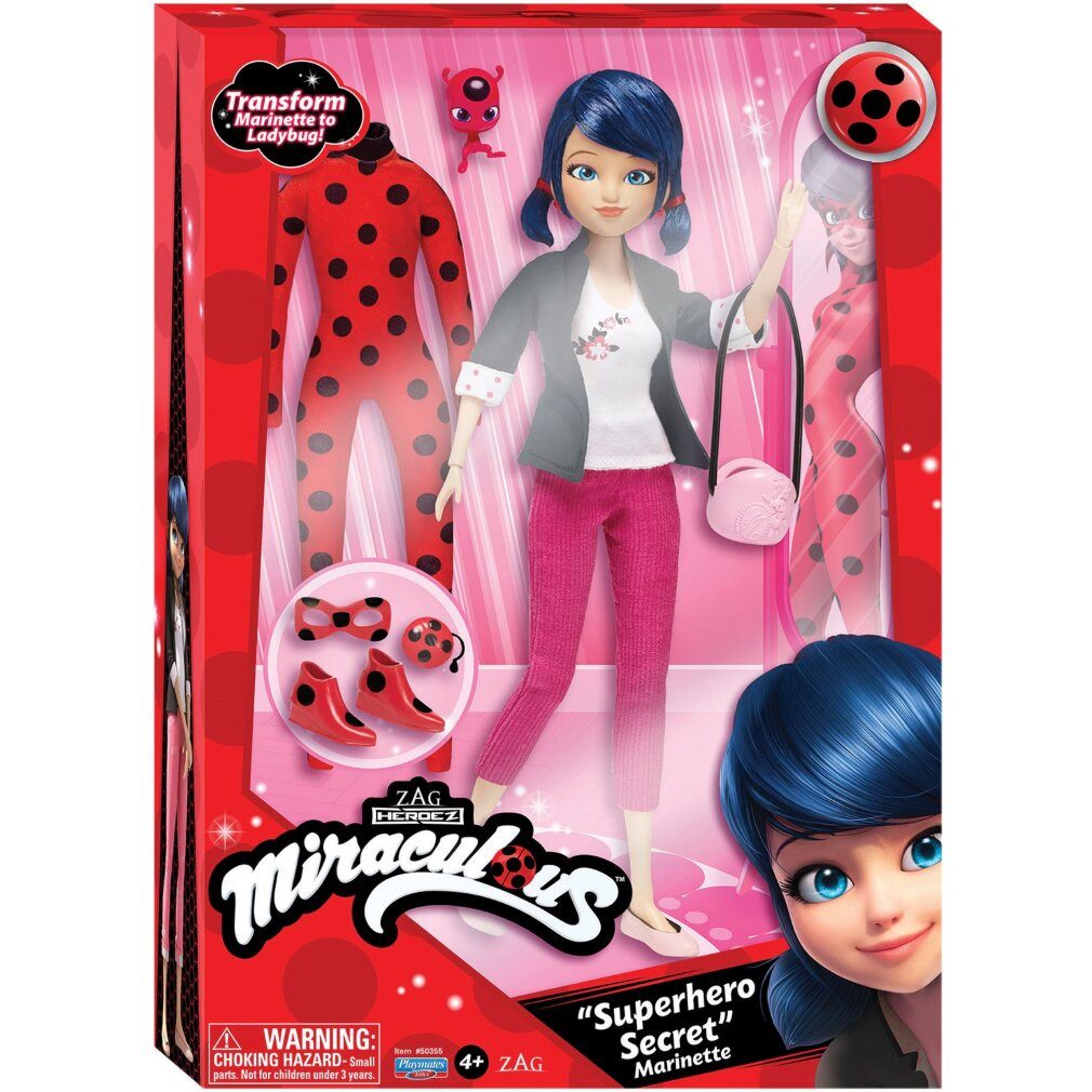 Vedes Babypuppe Bandai Miraculous Puppe mit Bekleidung,ca. 26cm