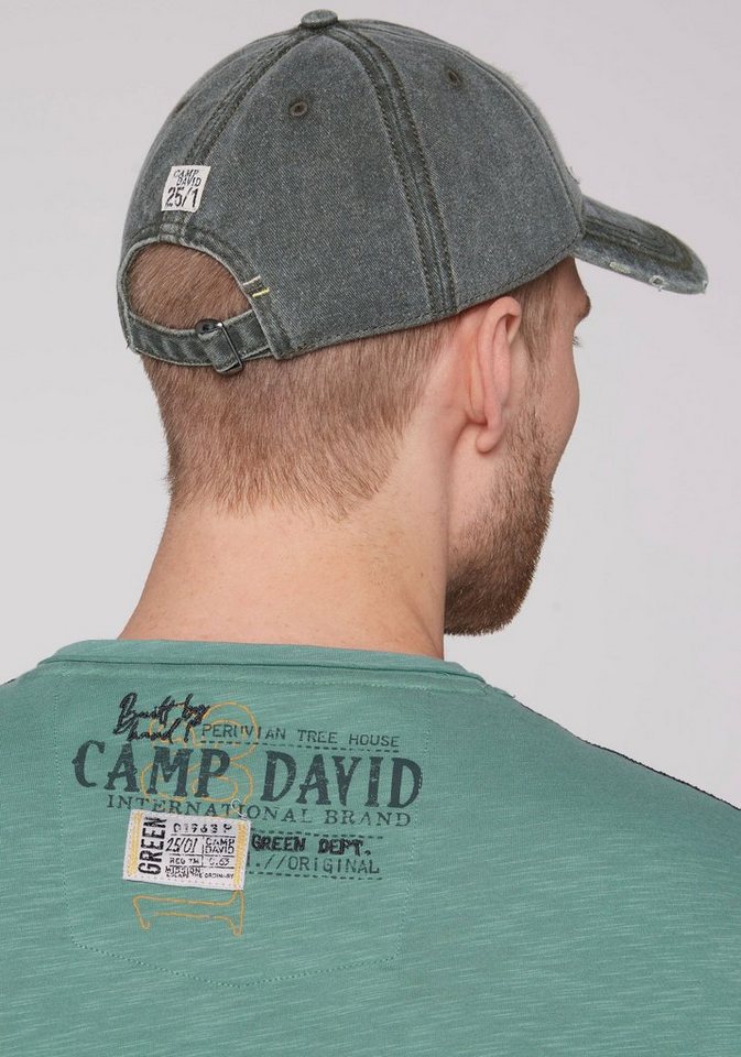 CAMP DAVID Baseball Cap mit getapten Innennähten