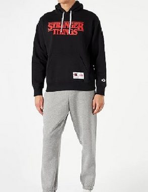 Champion Kapuzenpullover Stranger Things Mit frontalem Logopatch im Kontrastdesign