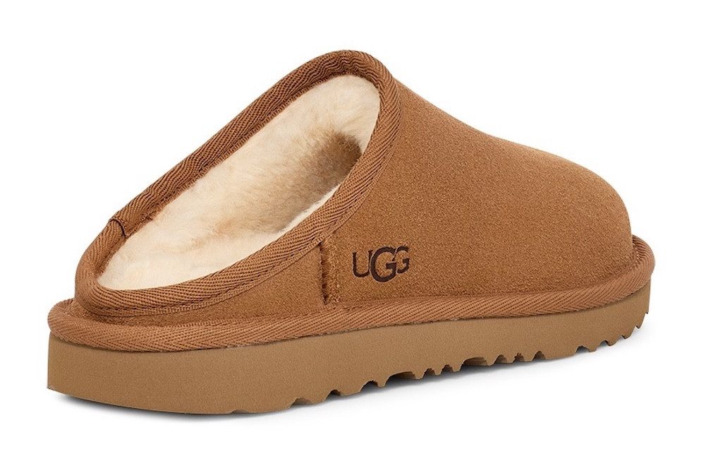UGG CLASSIC SLIP-ON Pantoffel Pantoffel, Homeslipper mit Textil-Einfass