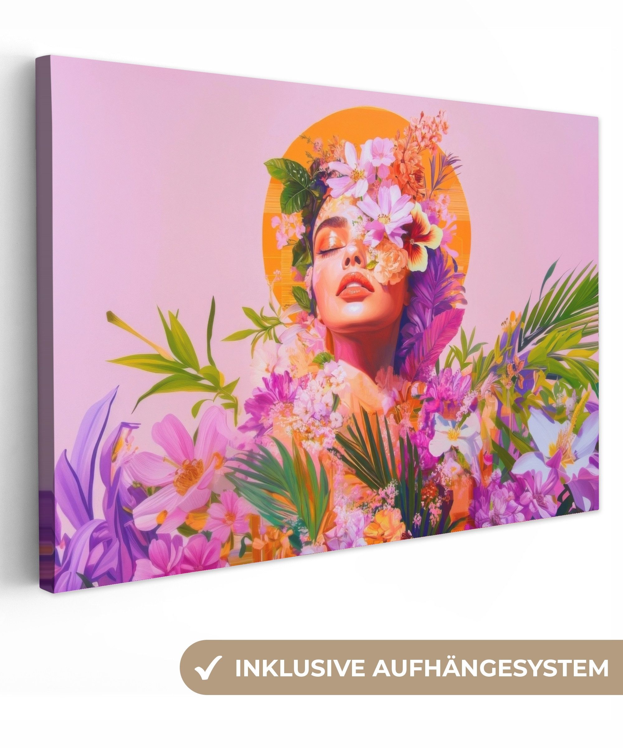 OneMillionCanvasses® Leinwandbild Frau - Abstrakt - günstig online kaufen