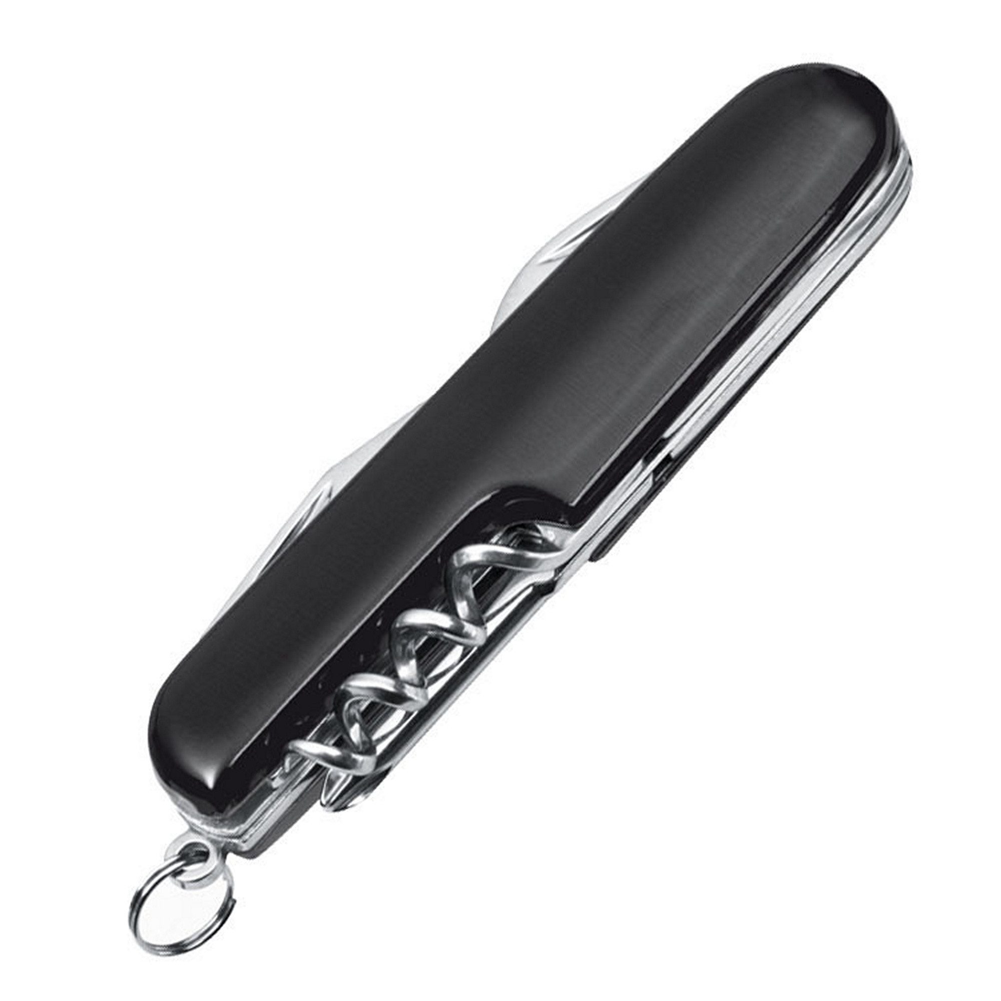 Macma Taschenmesser Edles 7-teiliges Aluminium Taschenmesser / Farbe: schwarz