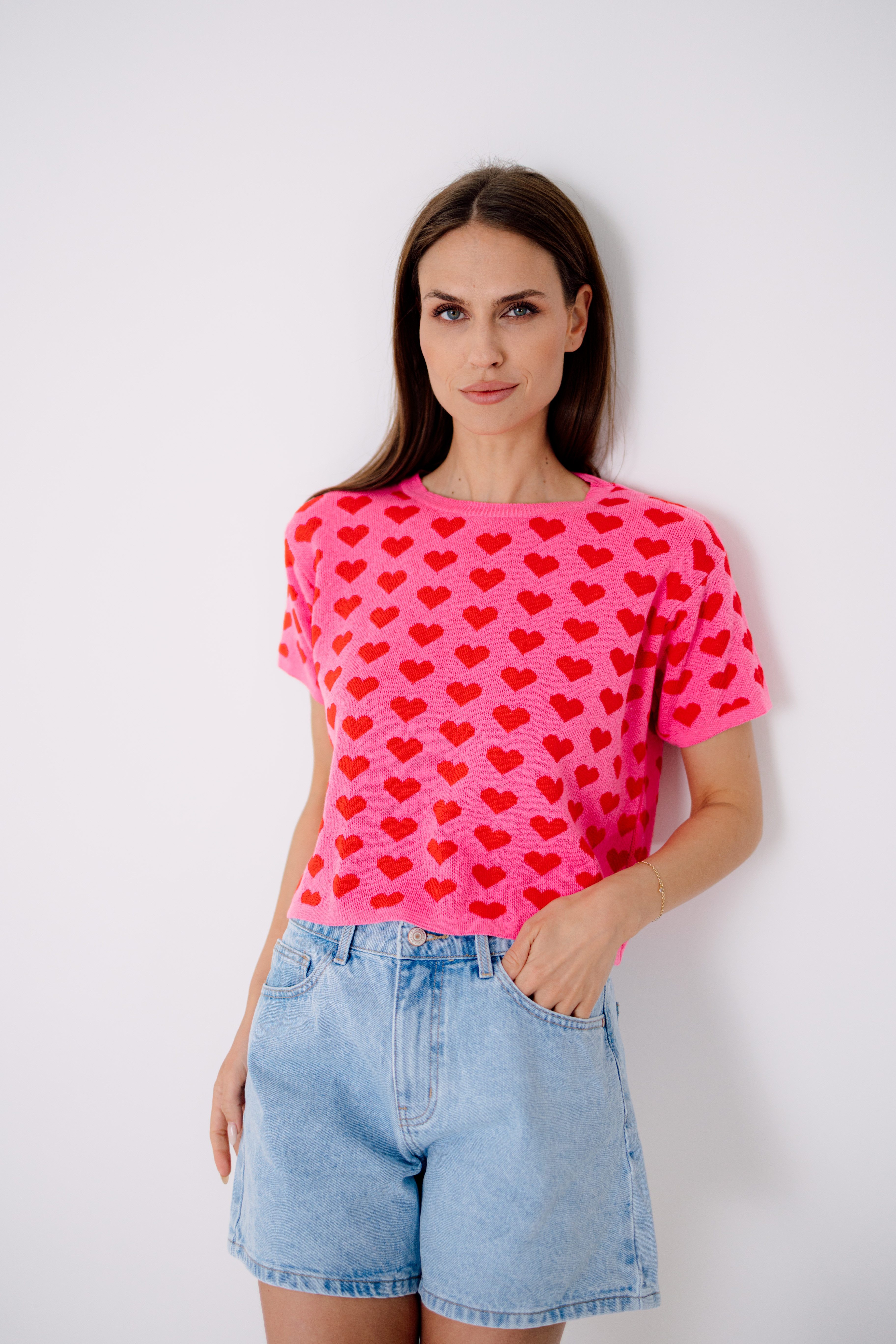 von Herzen Stricktop kurzärmliges Strick-Shirt mit günstig online kaufen