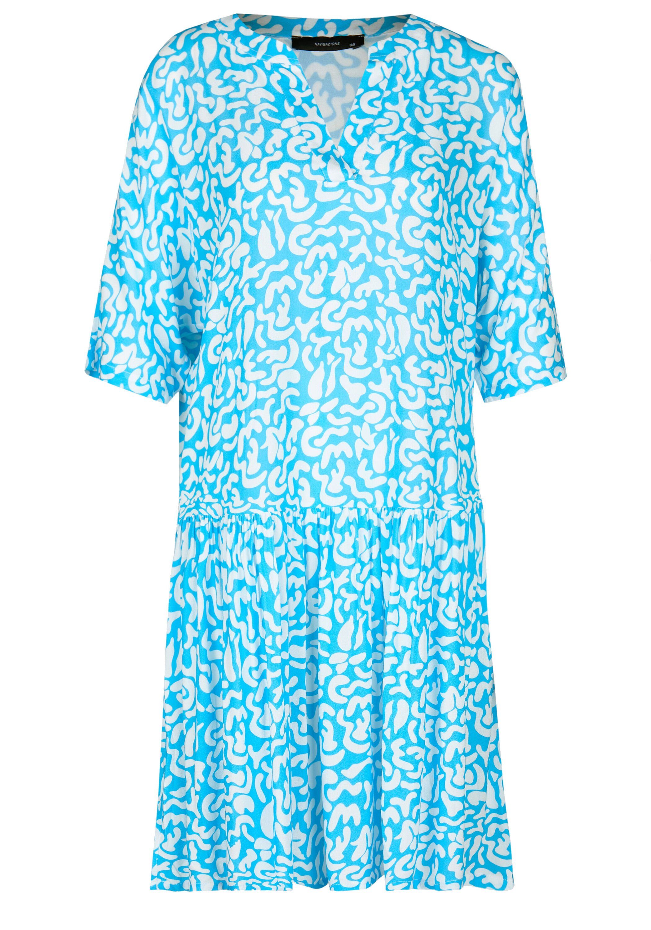 NAVIGAZIONE A-Linien-Kleid (1-tlg) mit Allovermuster günstig online kaufen
