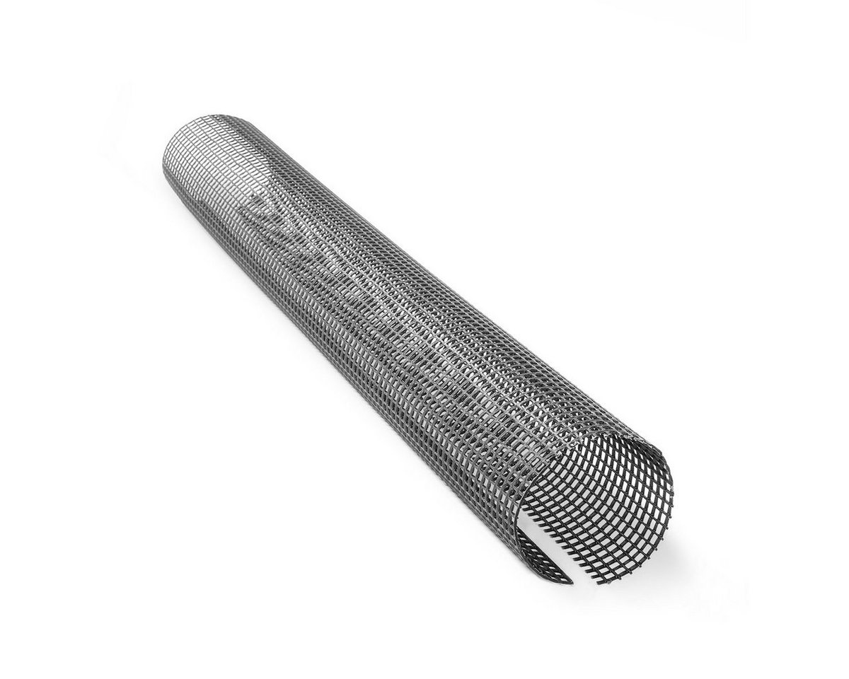 HaGa Dachrinne Dachrinnenschutz 1m lang Laubstop Laubschutz schwarz, 1-St., Laubschutzgitter,Laubfang, für Dachrinnen 100mm-125mm