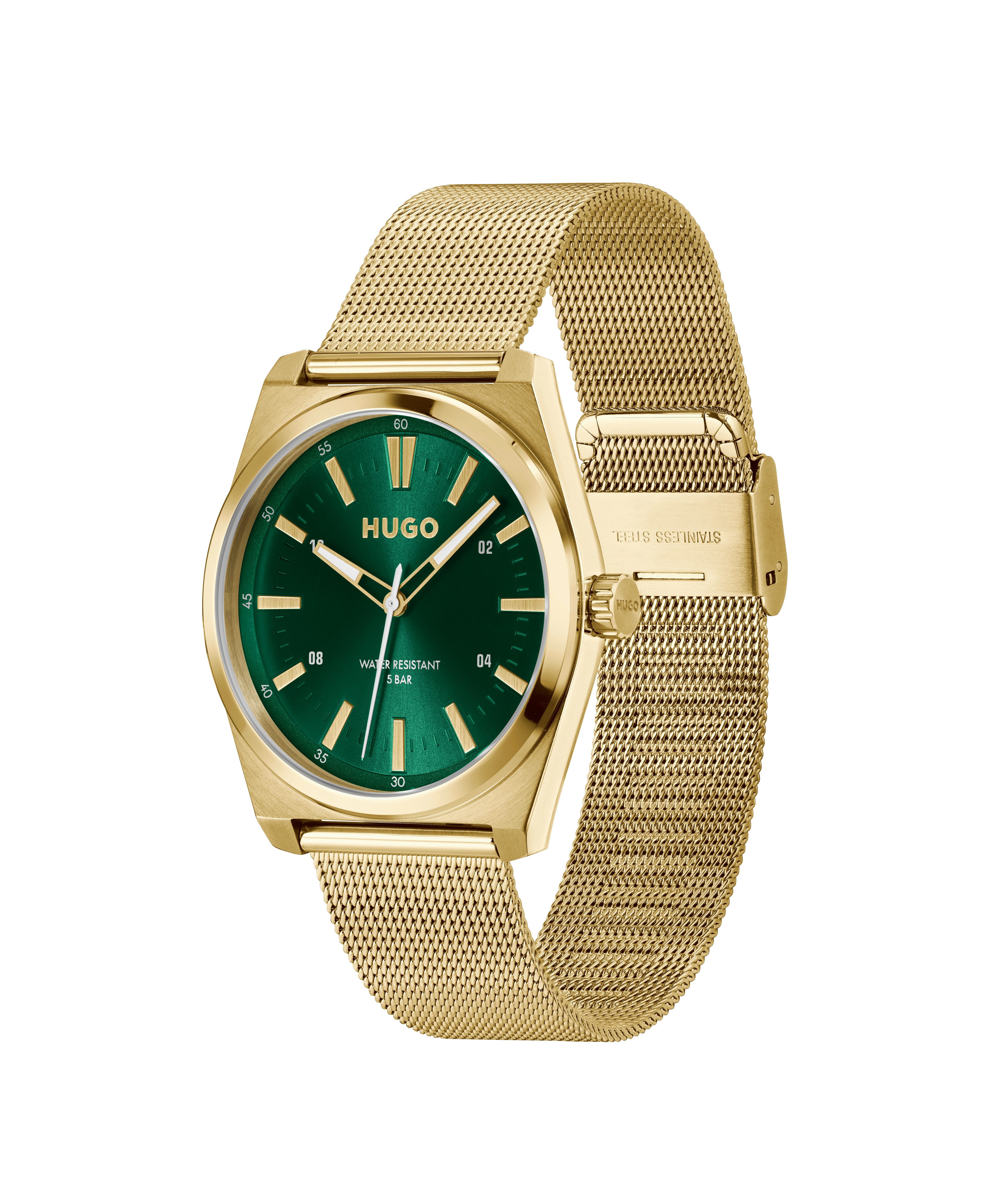 HUGO Quarzuhr #ARK 1530441, Armbanduhr, Herrenuhr, Edelstahlarmband, analog günstig online kaufen