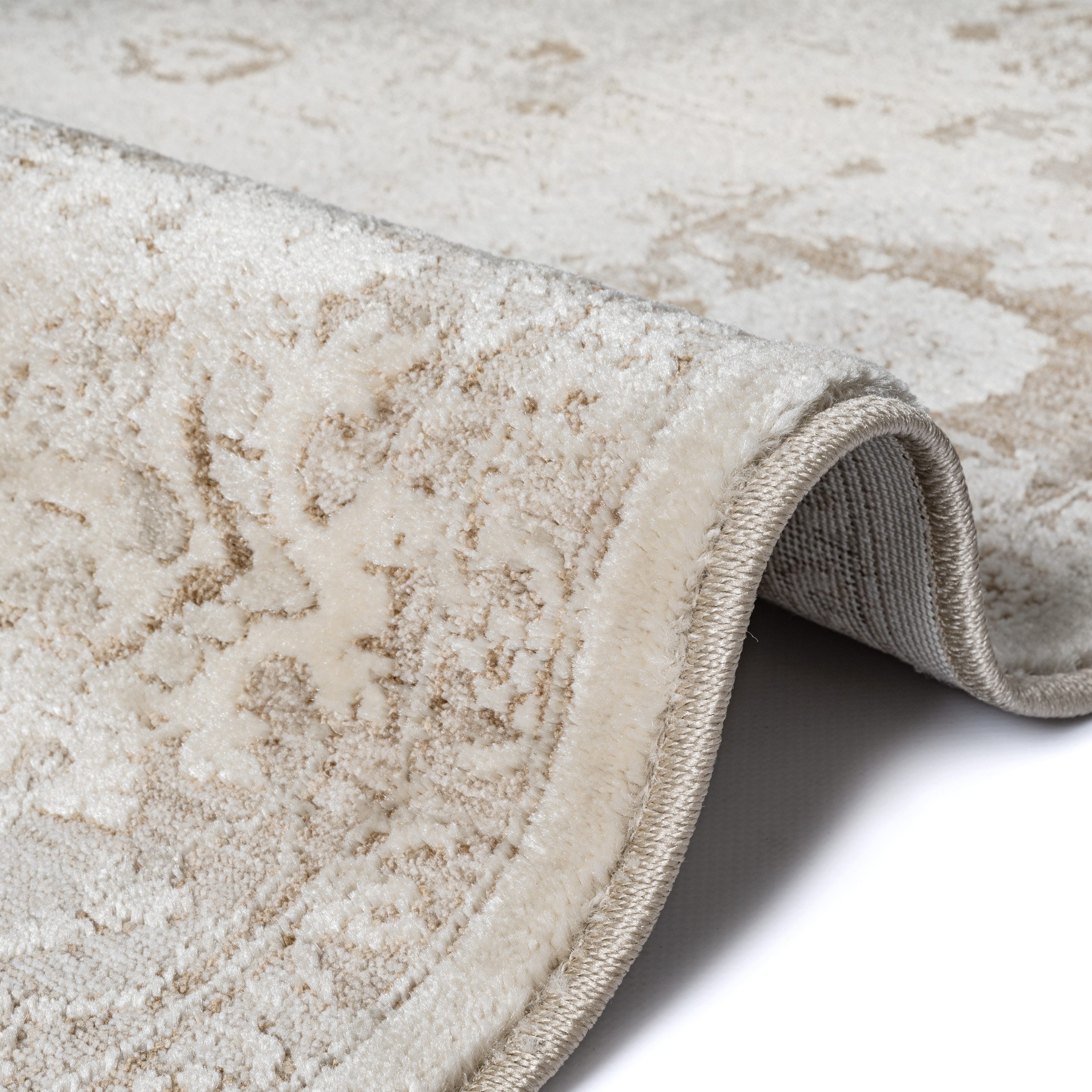 Carpetia Teppich Design-Teppich beige Vintage Look elegant für moderne Wohnräume, rechteckig