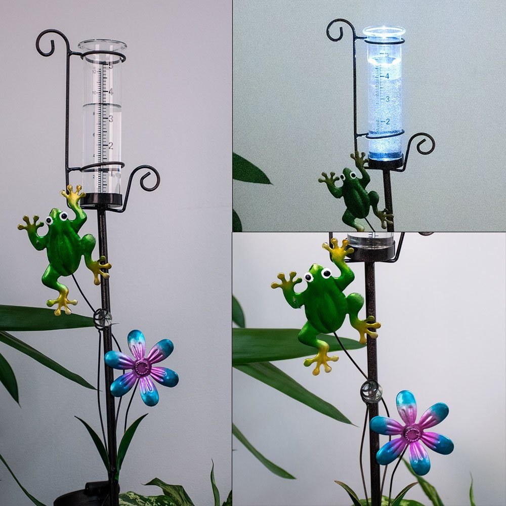 EGLO LED Solarleuchte, LED-Leuchtmittel fest verbaut, LED Außen Steck Leuchte Solar Garten Beet Stecker Mini-Vase