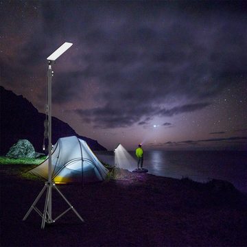 Insma Außen-Stehlampe, LED fest integriert, Tageslichtweiß, Camping Leuchte Arbeitlicht 84*LEDs 1680LM Tragbar mit 1,8m Stativ