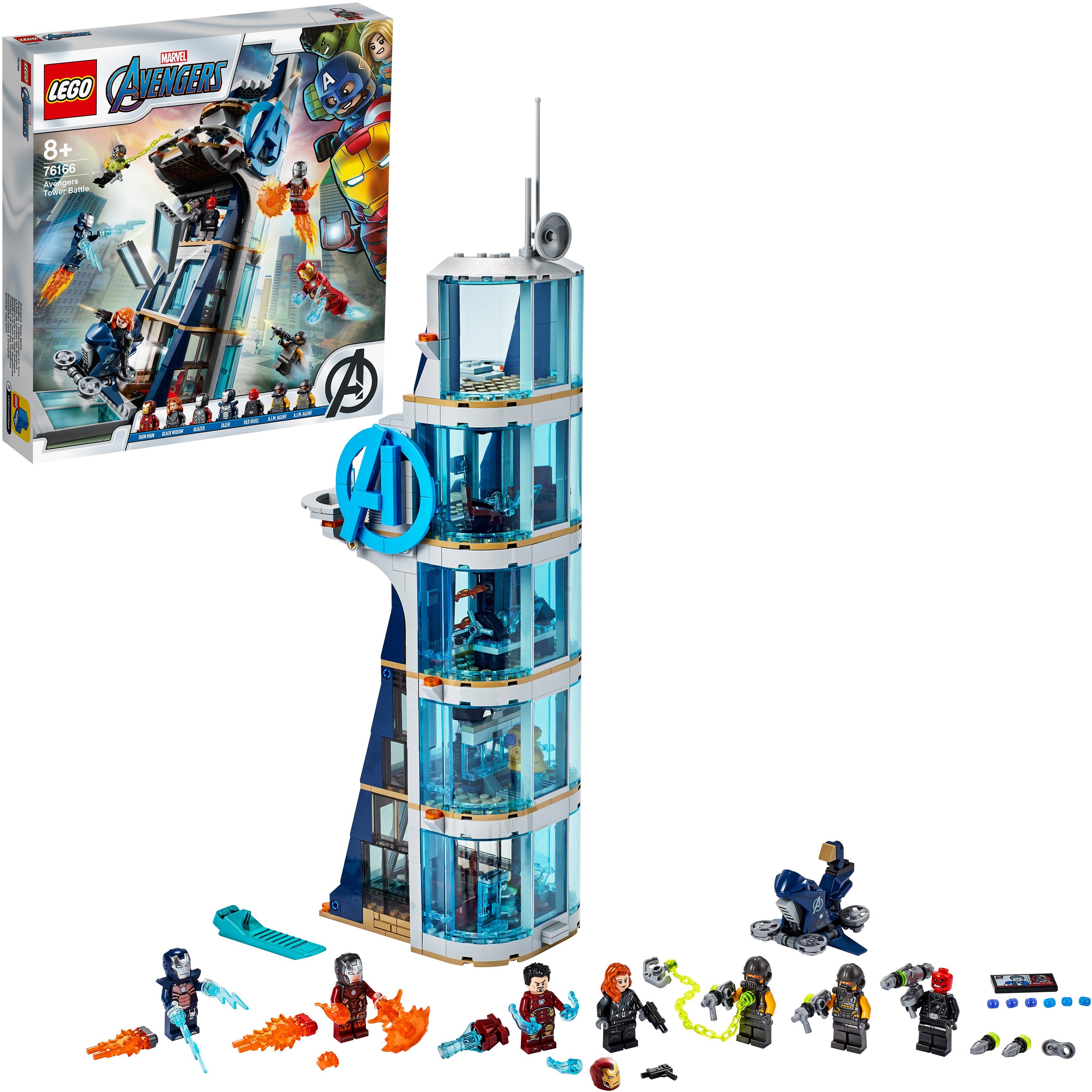 Image of LEGO Avengers – Kräftemessen am Turm Bausatz, Mehrfarbig