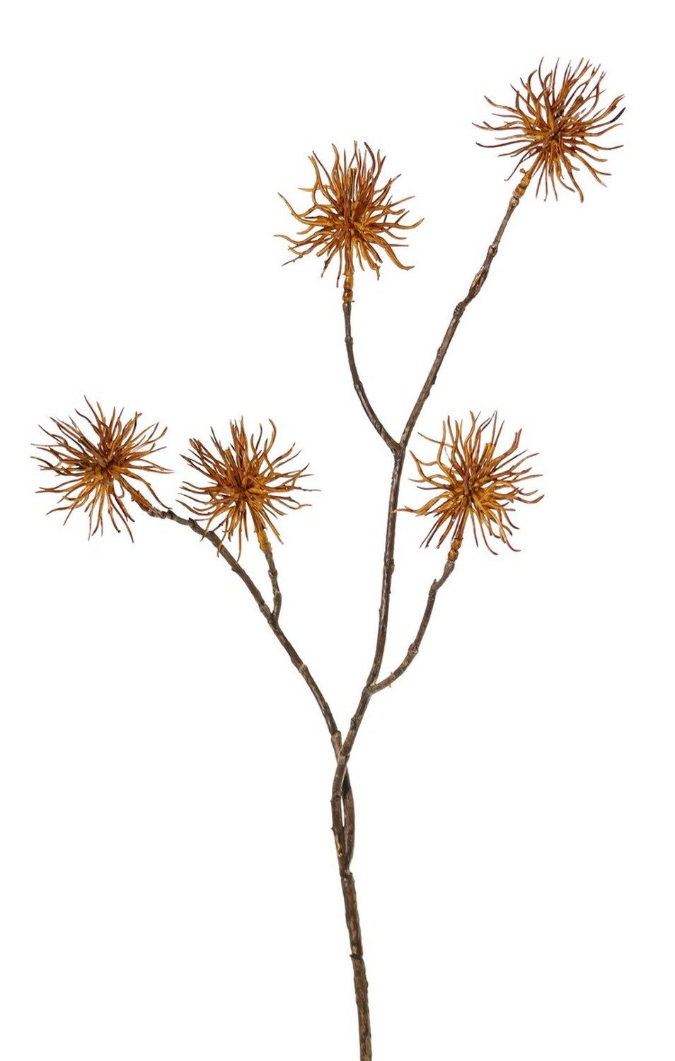 Kunstzweig Deko Zweig Zaubernuss NUMBAT mit Blüten, orange, 70cm, Ø5cm Zaubernuss, artplants, Höhe 70.0 cm