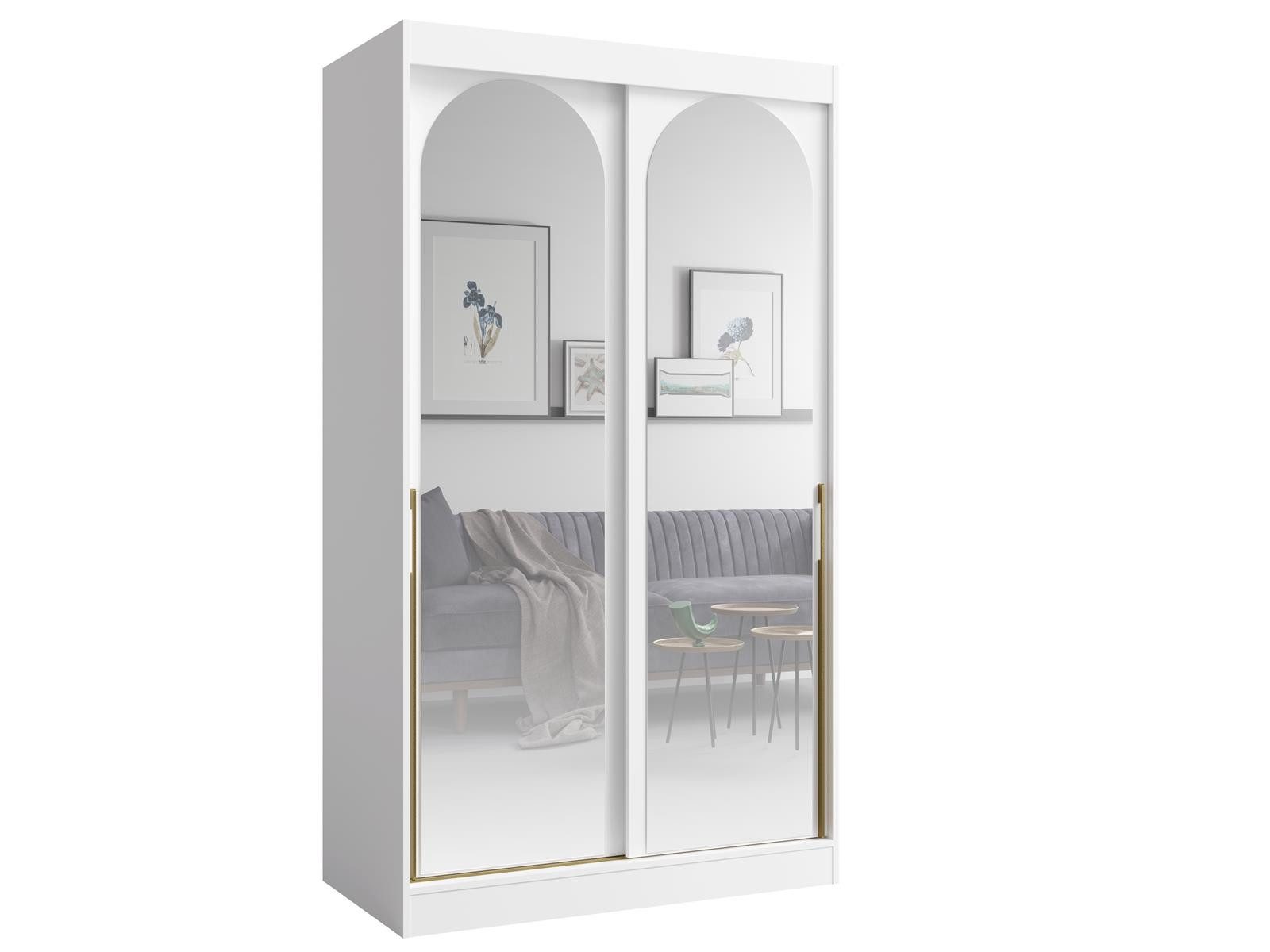 Compleo Schwebetürenschrank mit Spiegel, 120 cm günstig online kaufen