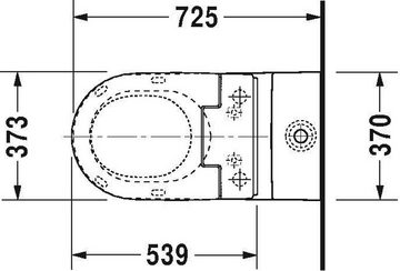 Duravit WC-Komplettset Duravit Stand-WC-Kombination STARCK 2 ti