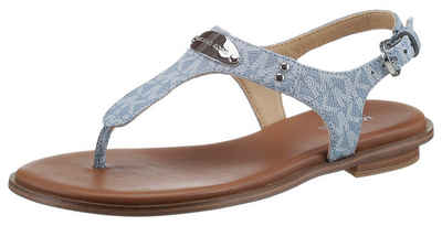 MICHAEL KORS »MK PLATE THONG« T-Strap-Sandale mit verstellbarem Schnallenverschluss