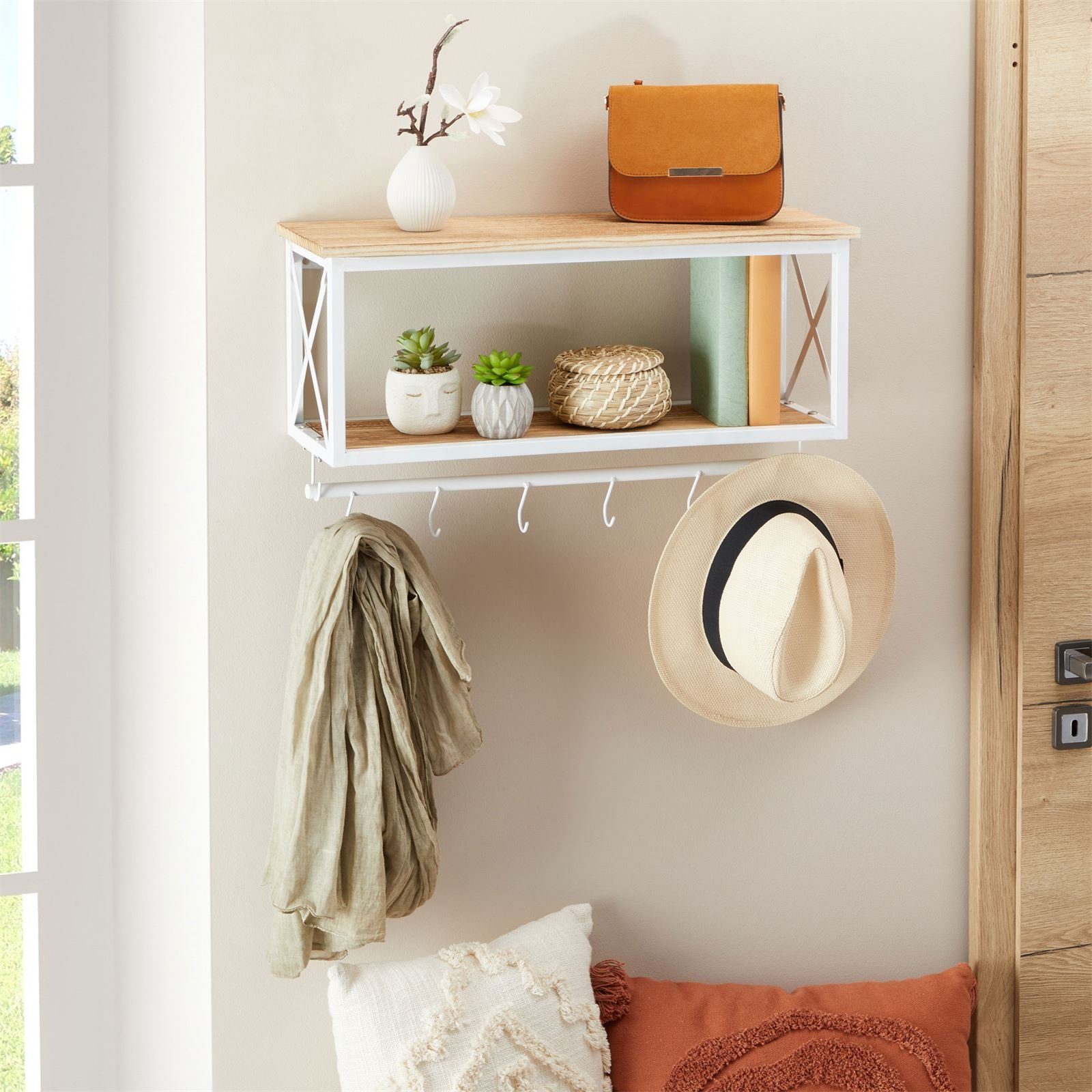 CARO-Möbel Garderobenhalter ARMANDO, Garderobe Wandgarderobe Garderobenleis günstig online kaufen