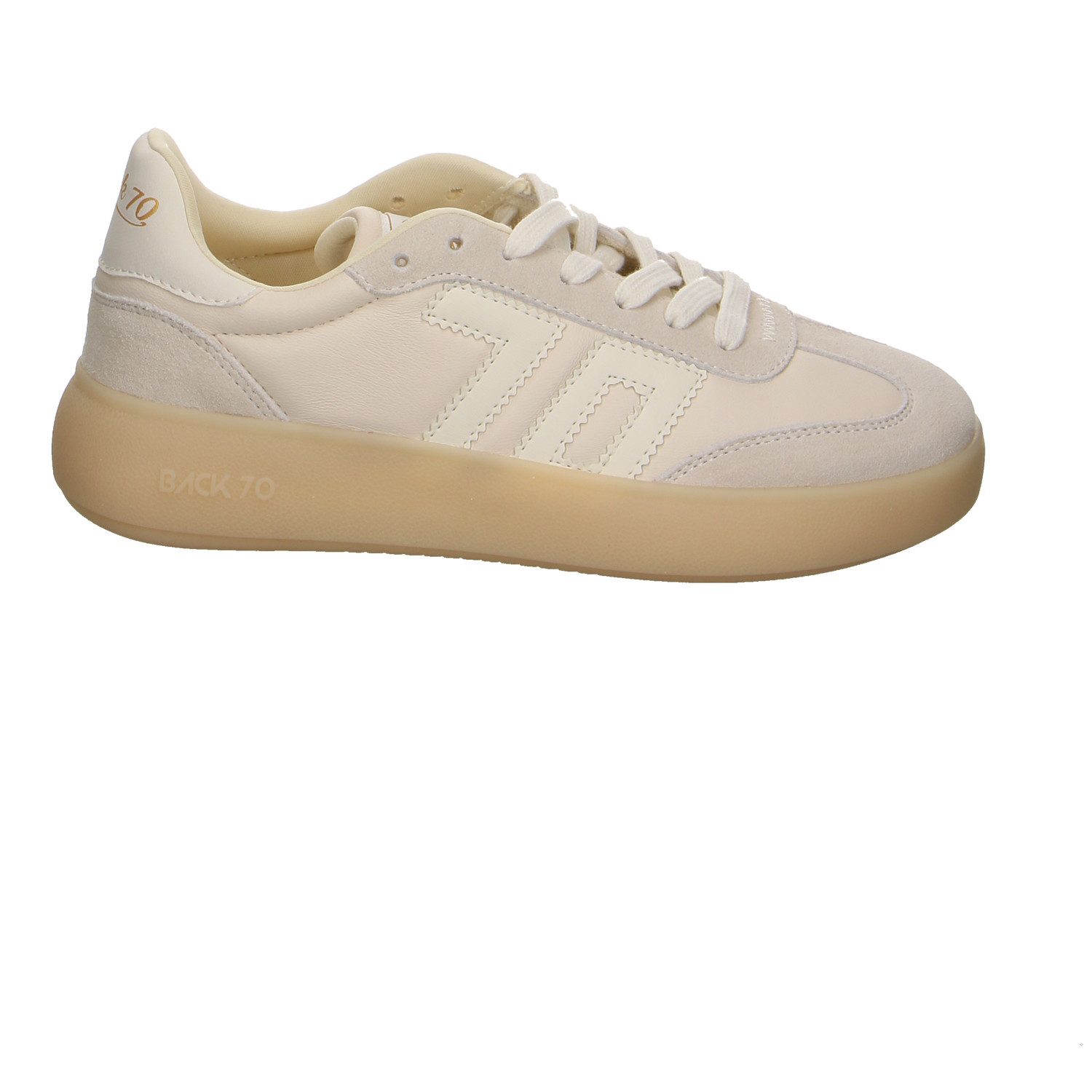 Back 70 Back 70 Brooklyn Leder Schnürschuhe beige Schnürschuh günstig online kaufen