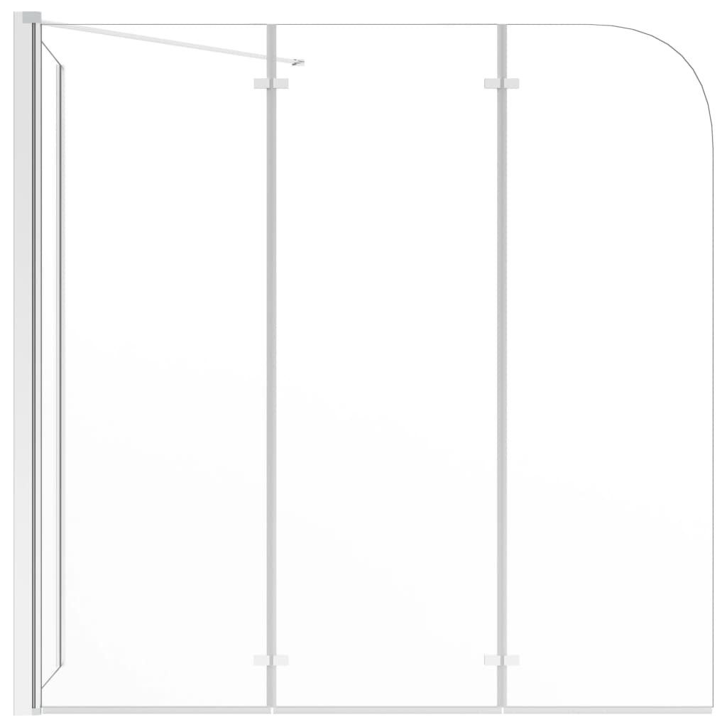 vidaXL Duschwand Duschabtrennung 120x69x130 cm Hartglas Transparent