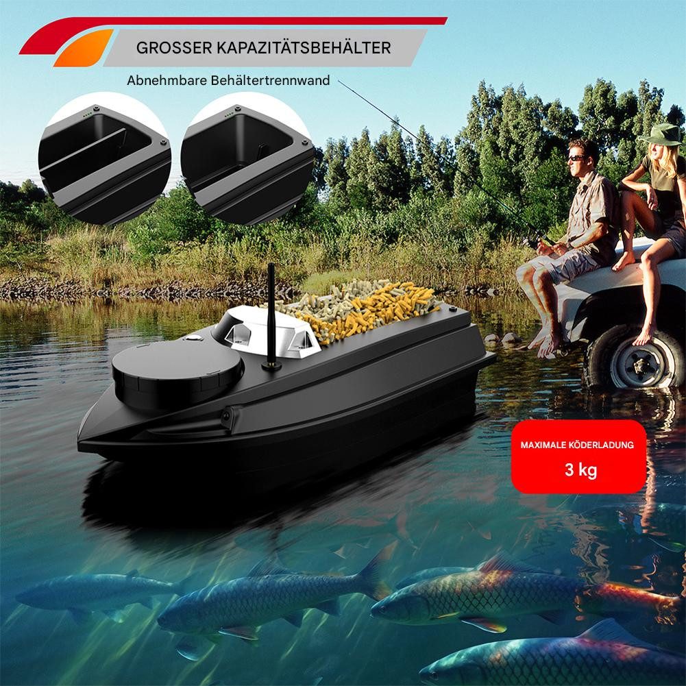GARRYFIZH RC-Boot GPS Futterboot Köderboot 3kg Zuladung, 800m Reichweite