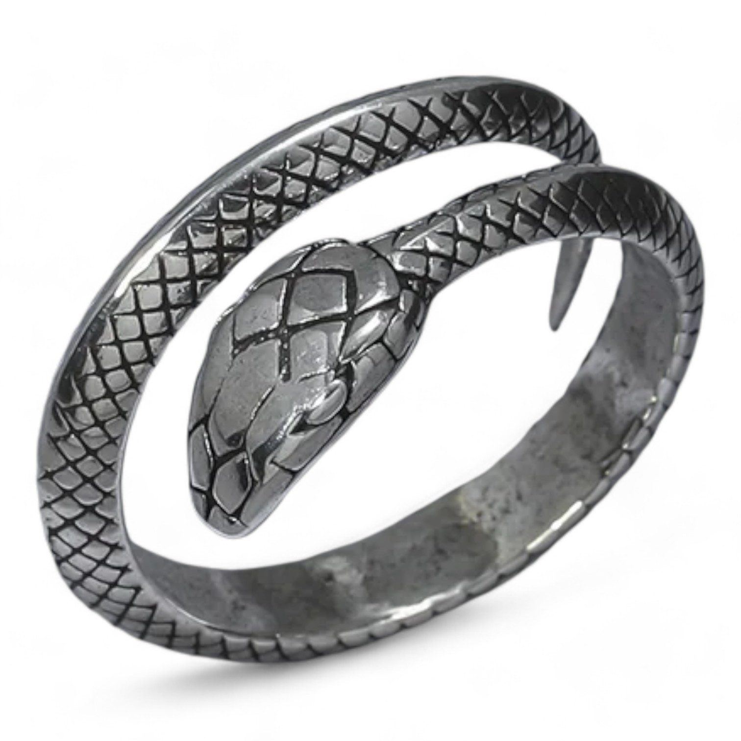 Eyecatcher Fingerring Schlangen Ring silberfarben One Size Snake Ring größe günstig online kaufen