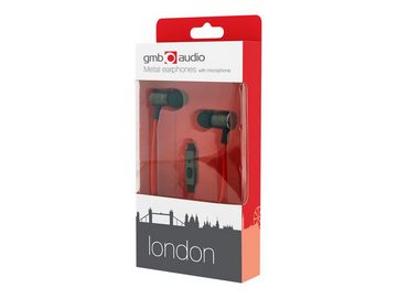 Gembird GEMBIRD Metallkopfhörer mit Mikro "London" Flachkabel Headset
