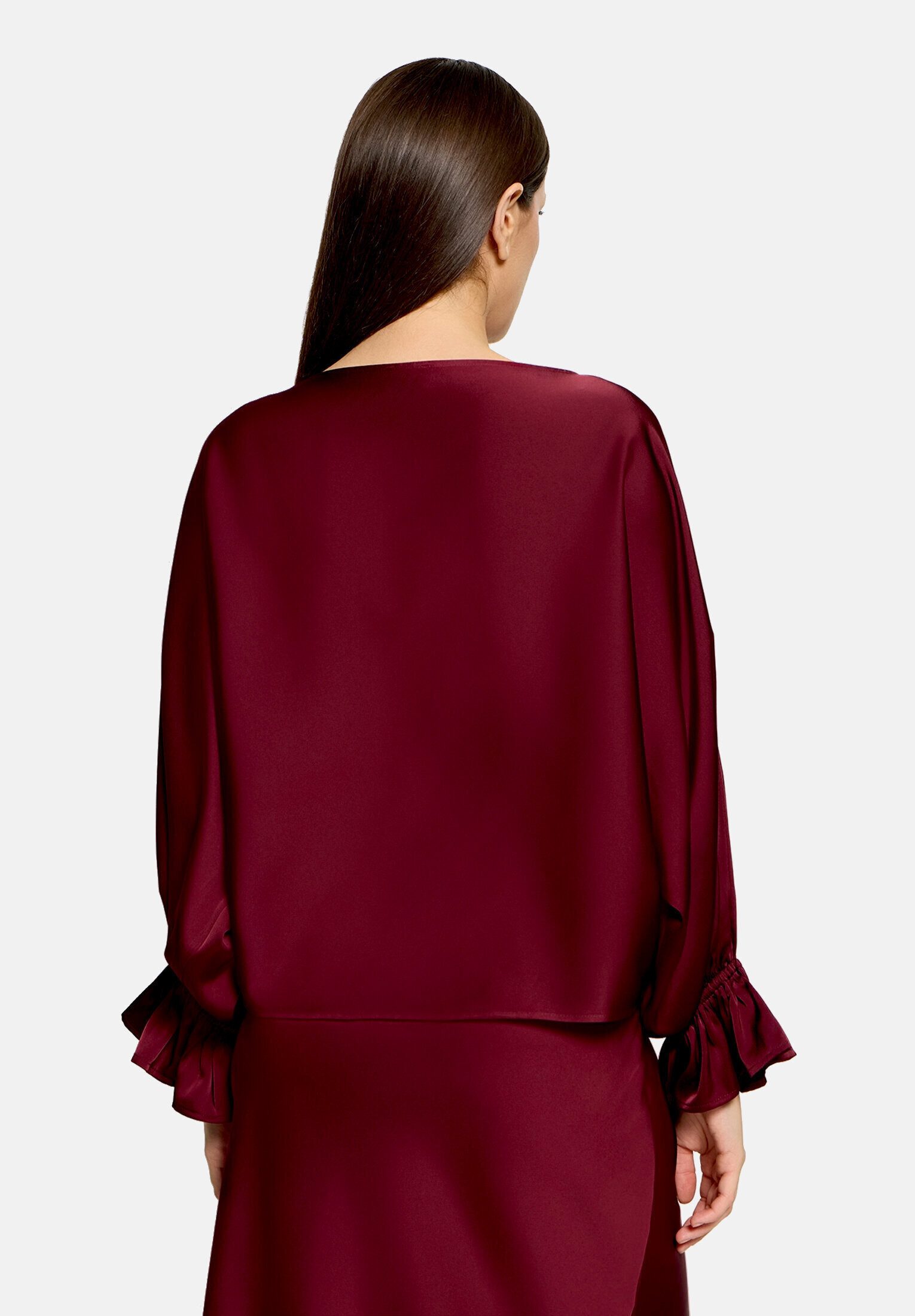Vera Mont Satinbluse Damen mit Fledermausärmeln