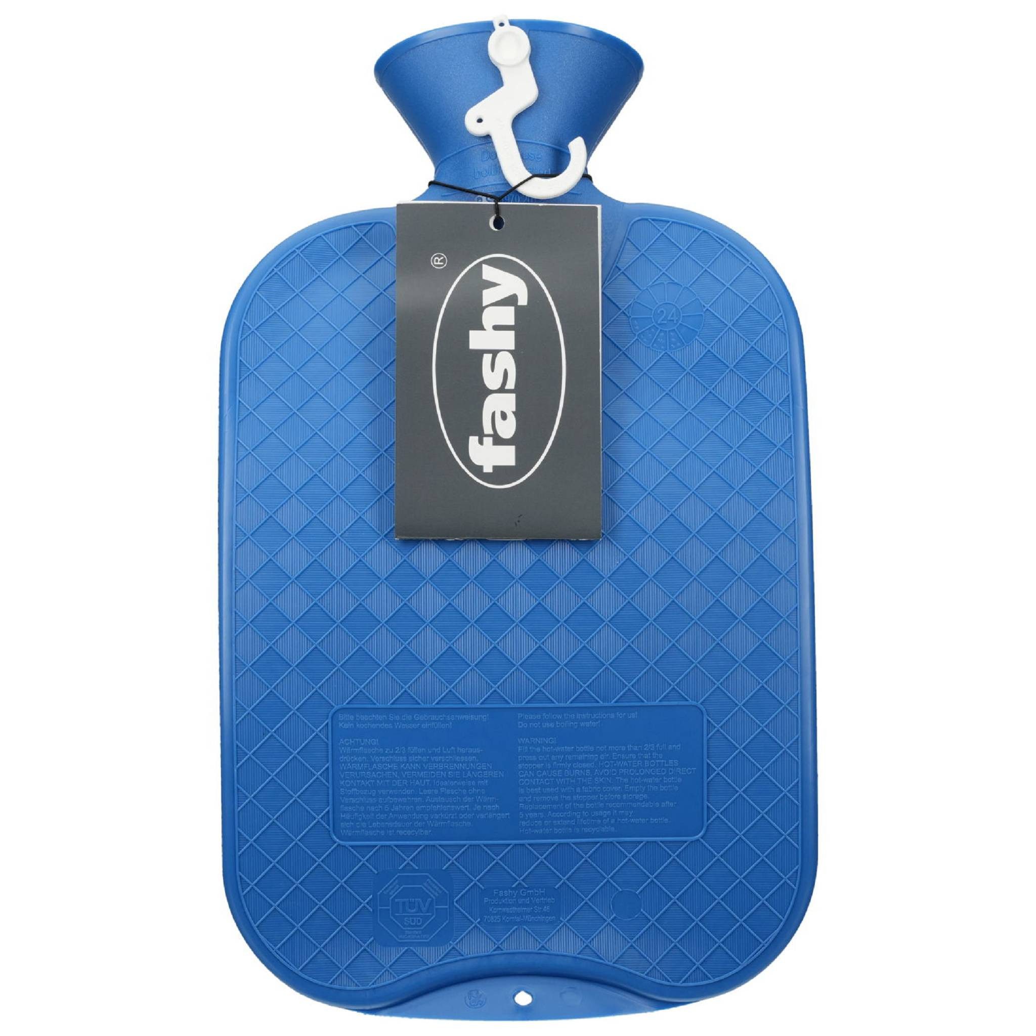 Fashy Wärmflasche FASHY Wärmflasche glatt saphir 6420 54 PZN 11094085