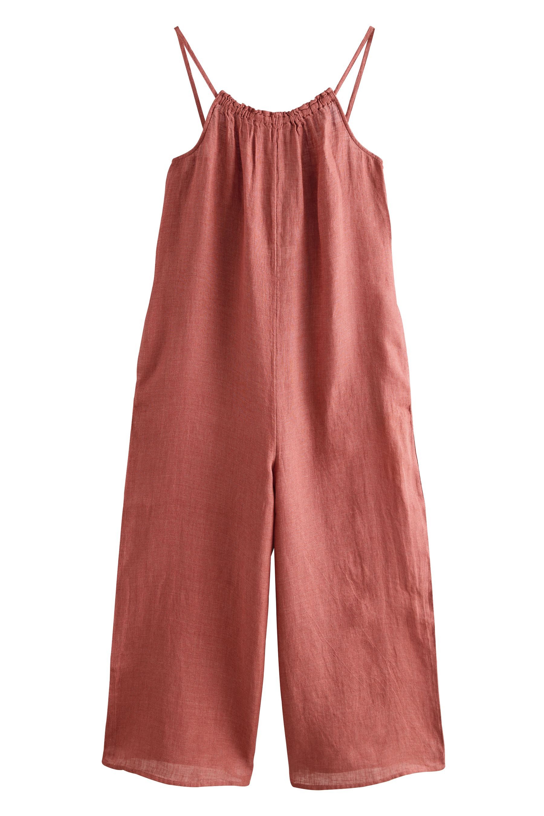 Next Jumpsuit Premium-Jumpsuit mit weitem Bein aus 100 % Leinen (1-tlg) günstig online kaufen