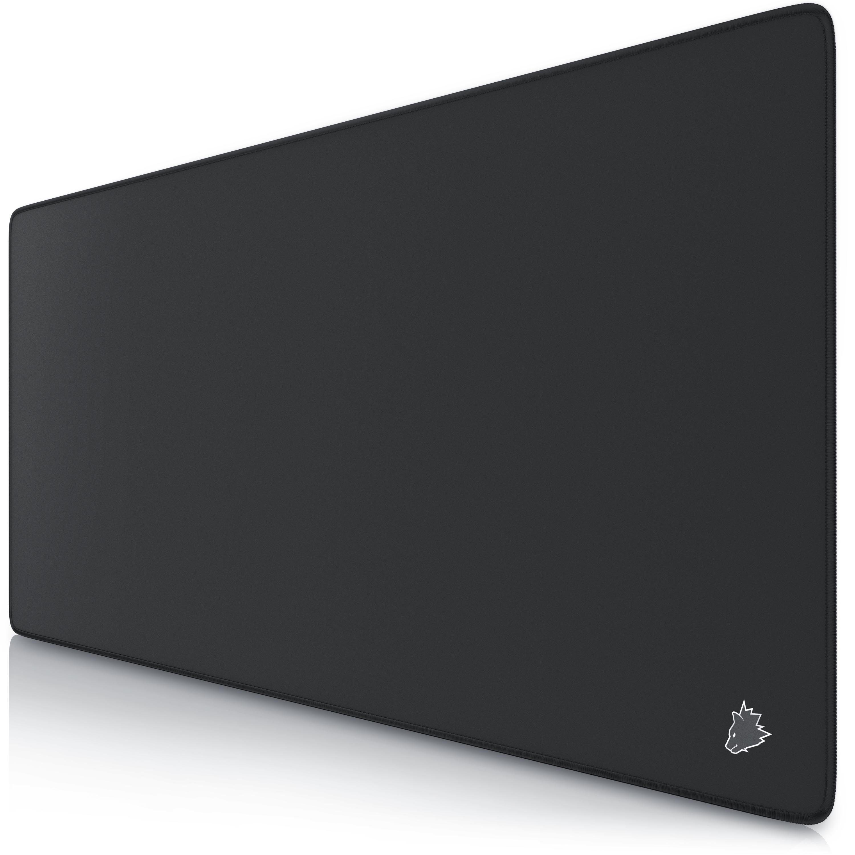 Titanwolf Gaming Mauspad XXL Speed Mousepad 900 x 400 x 3 mm, große Tischunterlage (1-St), rutschfest, abwaschbar, Geschwindigkeit & Präzision, kleines Logo