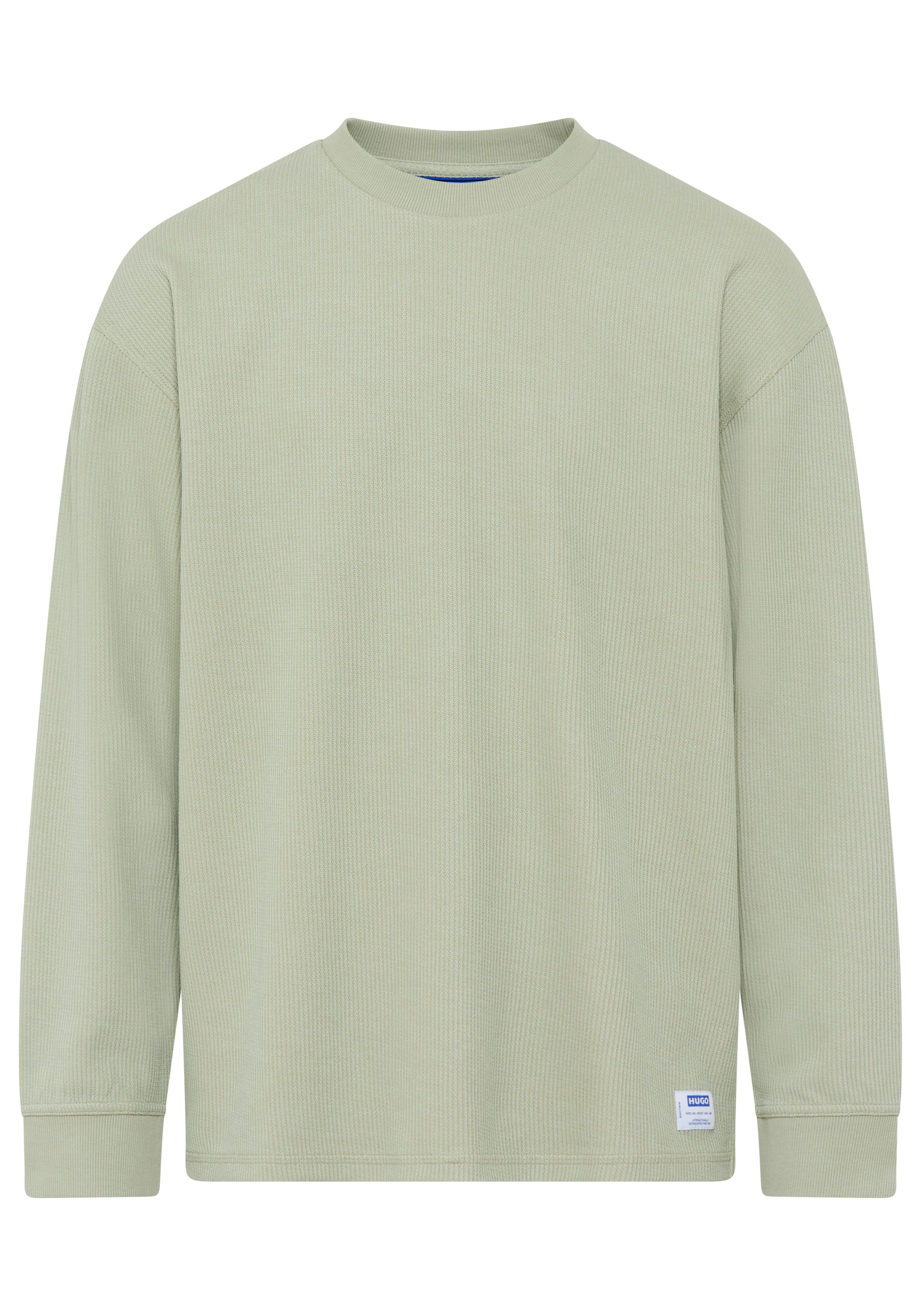 HUGO Blue Langarmshirt Nuwolo Rundhalsausschnitt, lässig geschnitten, Logo- günstig online kaufen