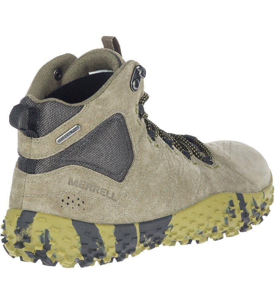 Merrell Wrapt Mid WP (Minimal-Laufschuhe, Leder, wasserdicht) olivegrün Herren Sneaker