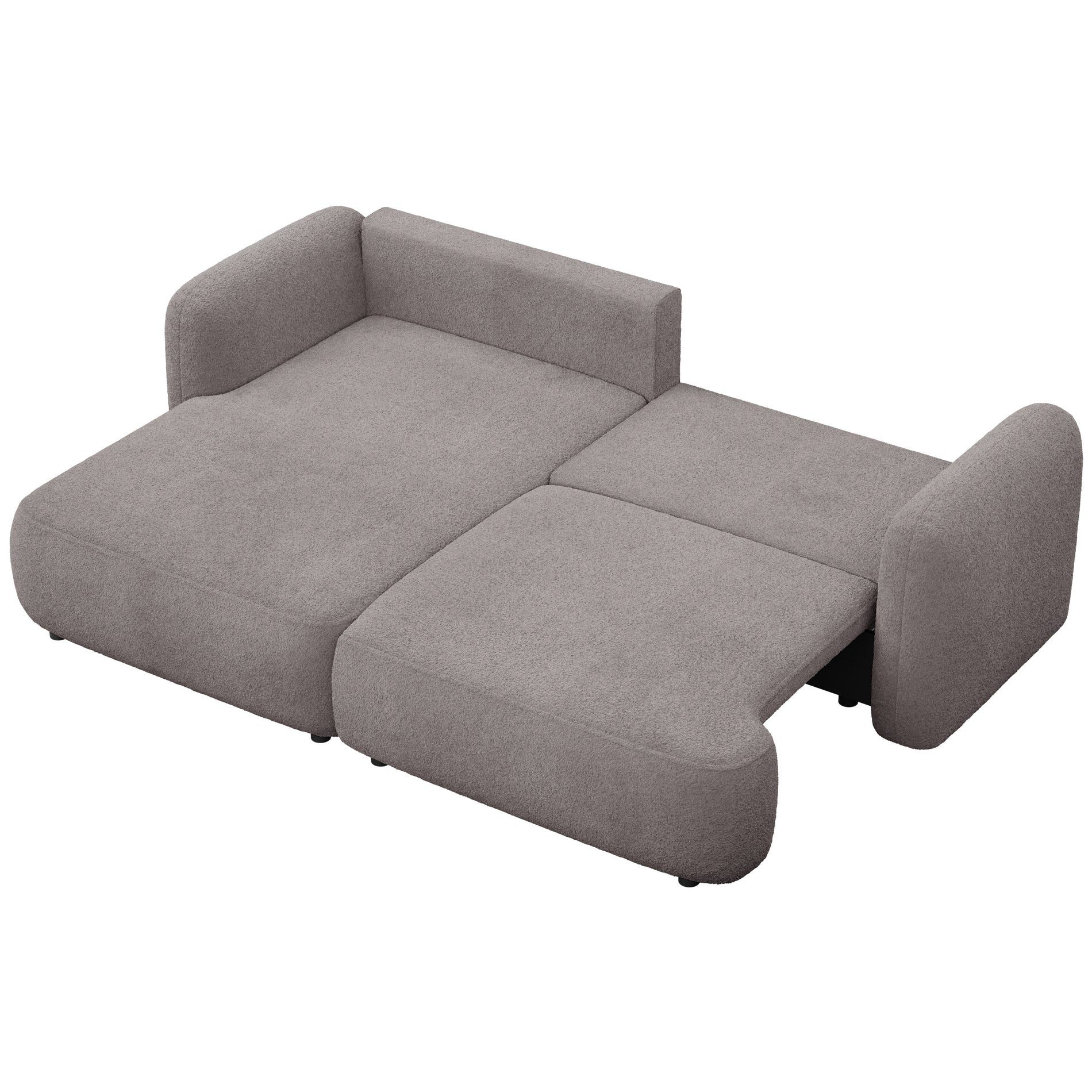 Selsey Ecksofa TVOYA, mit Schlaffunktion, Bouclé, 4-Sitzer 267 cm