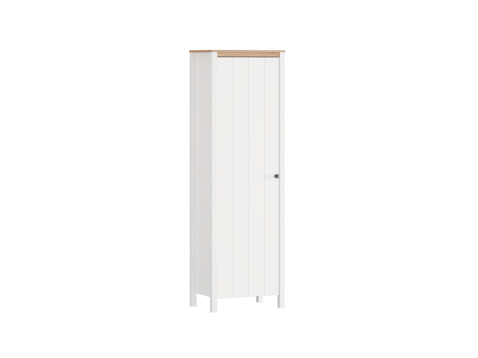 Home affaire Garderobenschrank Bedford, Stauraumschrank, Flurschrank, ausziehbare Kleiderstange MDF-Profil 2D ummantelt, Hotstamping, 1mm ABS-Kanten, 4 Einlegeböden