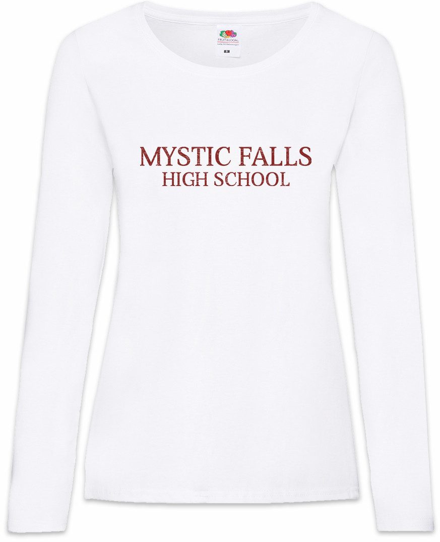 Langarmshirt Mystic Falls High School Damen Langarmshirt Vampire Schule School