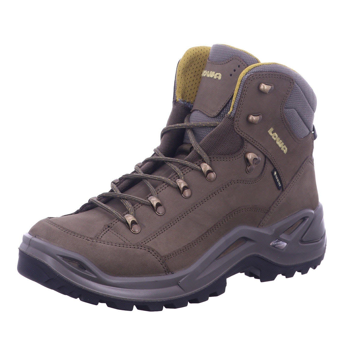 RENEGADE MID (1-tlg) Schaft- stabiler Lowa und GTX Sohlenkonstruktion mit oliv/senf Outdoorschuh