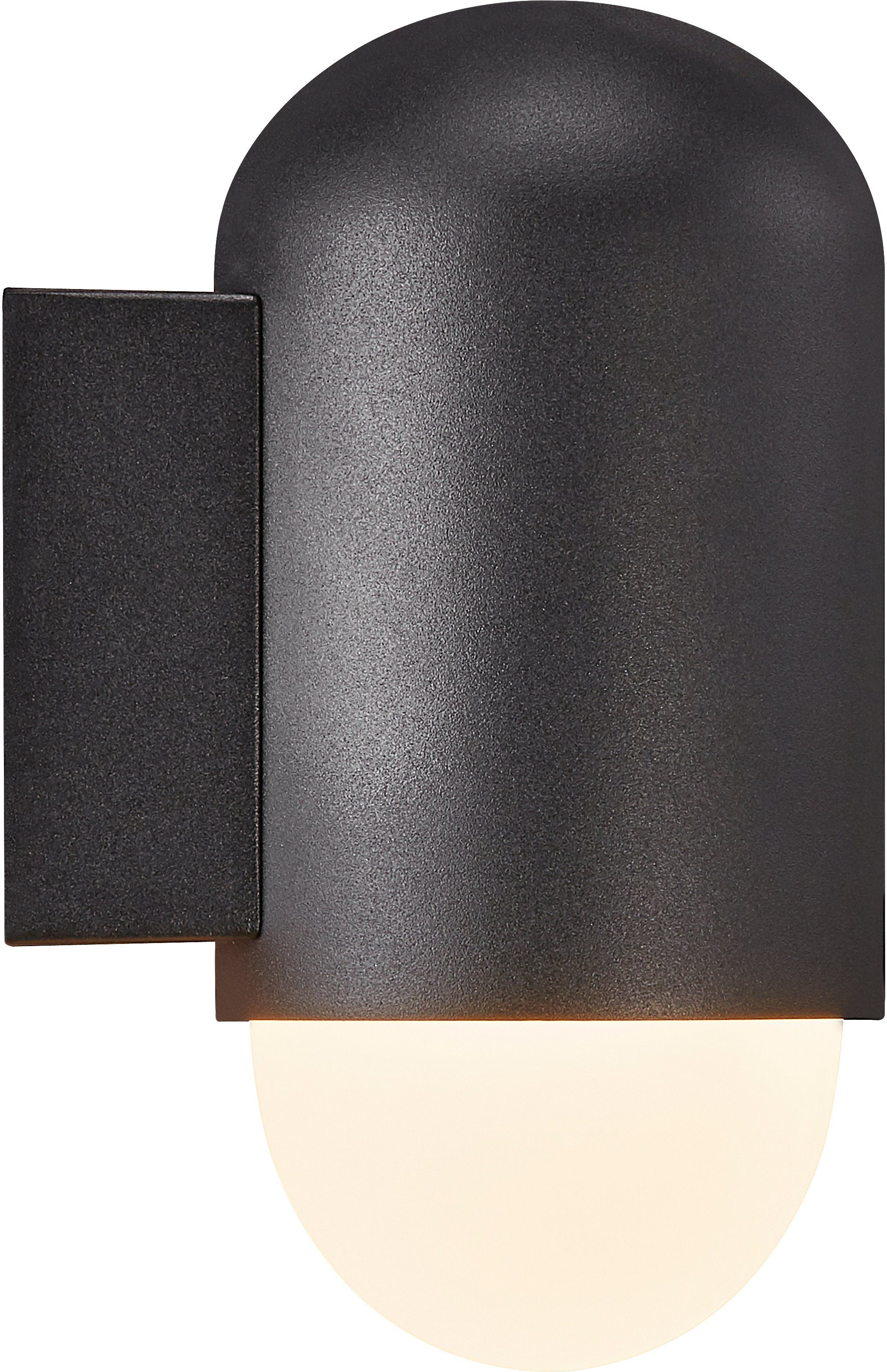 Nordlux Wandleuchte HEKA, Leuchtmittel und Leuchtmittel, Außenleuchte, E27 geeignet für Standard LED ohne Innen
