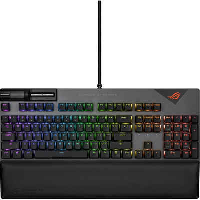 Asus Flare II Gaming-Tastatur (Deutsches Layout 8000 Hz Polling-Rate RGB-Beleuchtung)