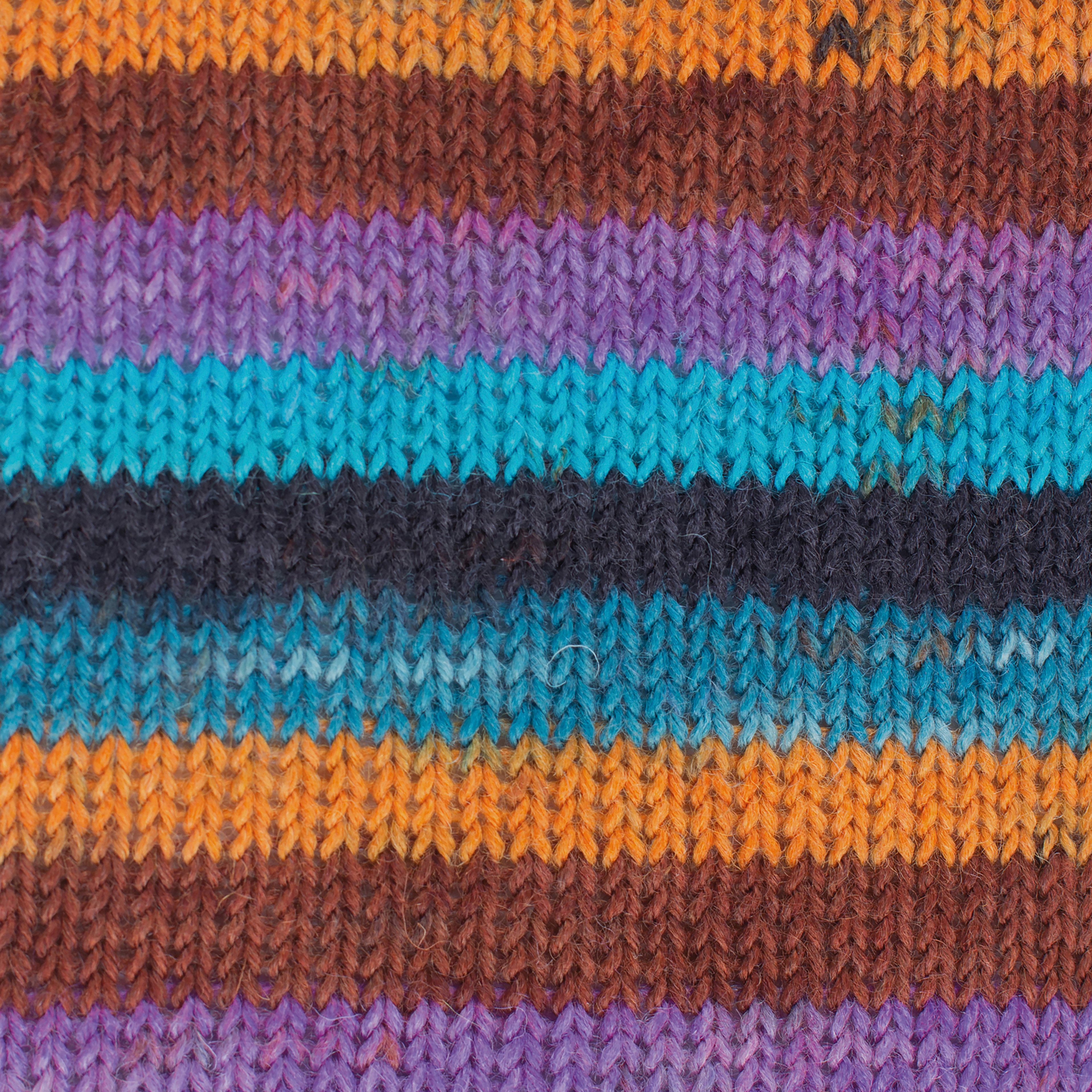 Gründl Hot Socks Color Sockenwolle 4fach, 4-fädig mit Farbverlauf Häkelwolle, 210 m (Strumpfwolle zum stricken, Sockengarn zum häkeln), 75% Wolle, 25% Polyamid