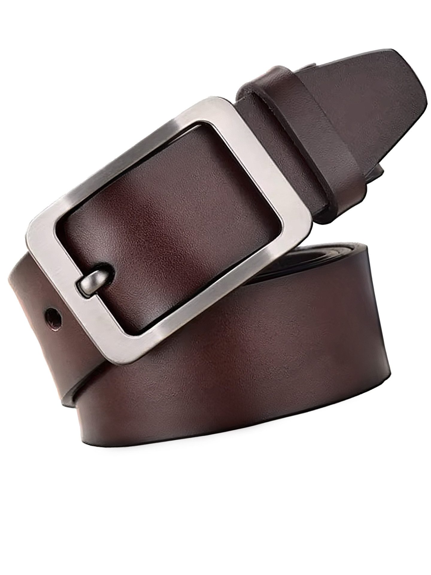 Ledergürtel Herrengürtel Gürtel Ledergürtel Jeansgürtel verstellbar 3.8 cm breit