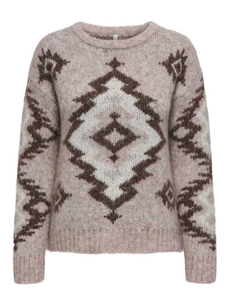 ONLY Strickpullover ONLAZU LS JQ O-NECK CC KNT günstig online kaufen