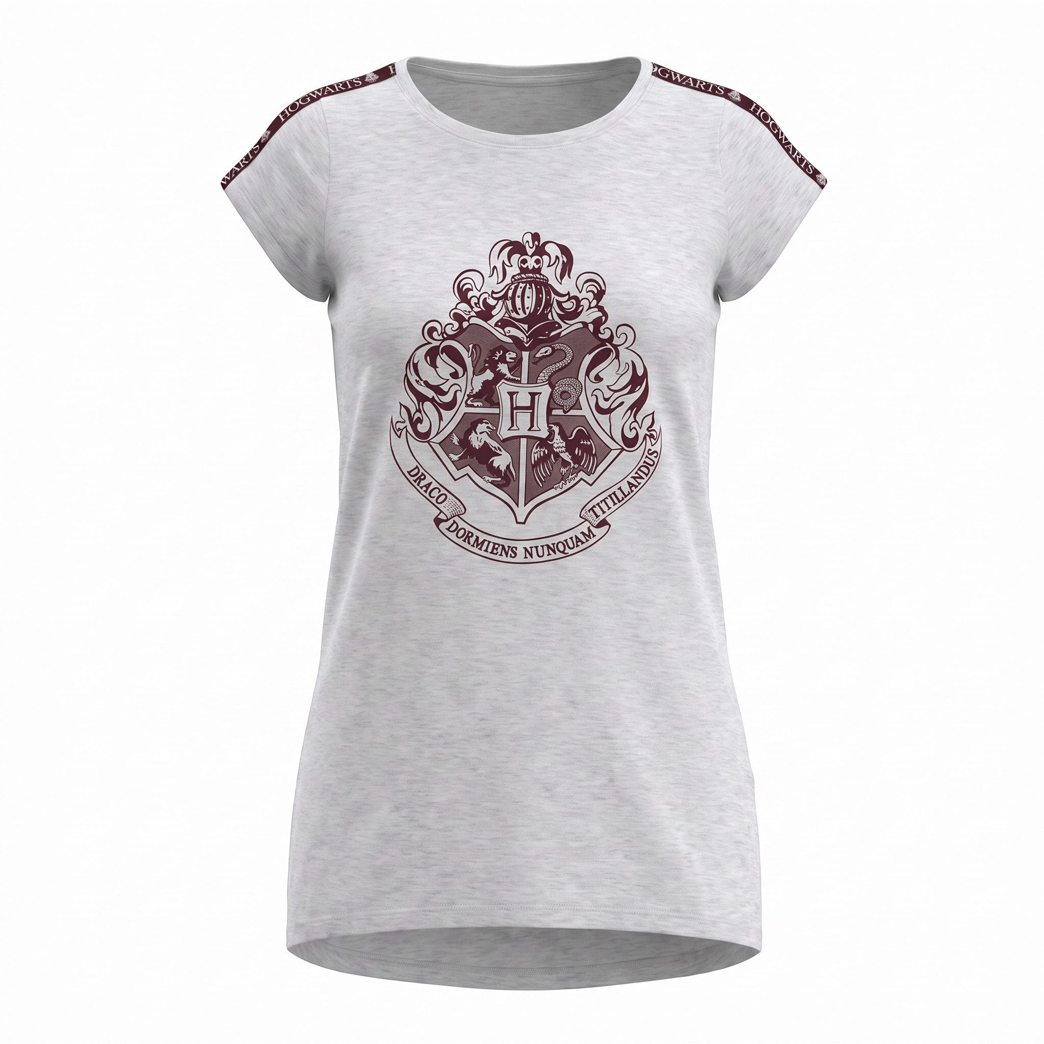 Harry Potter Schlafanzug Harry Potter Hogwarts Gryffindor Damen kurzarm Schlafshirt Gr. S bis XL