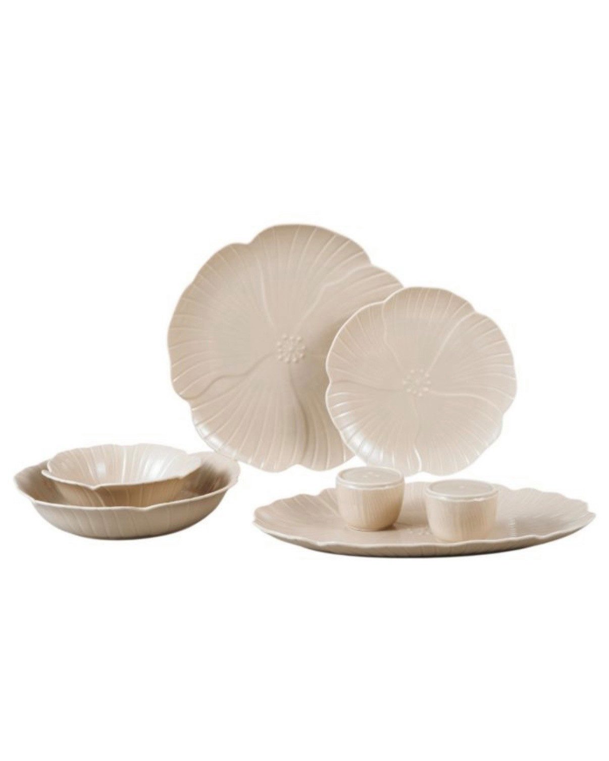 EKA Geschirr-Set Florange Beige Teller-Set (27-tlg), Porzellan