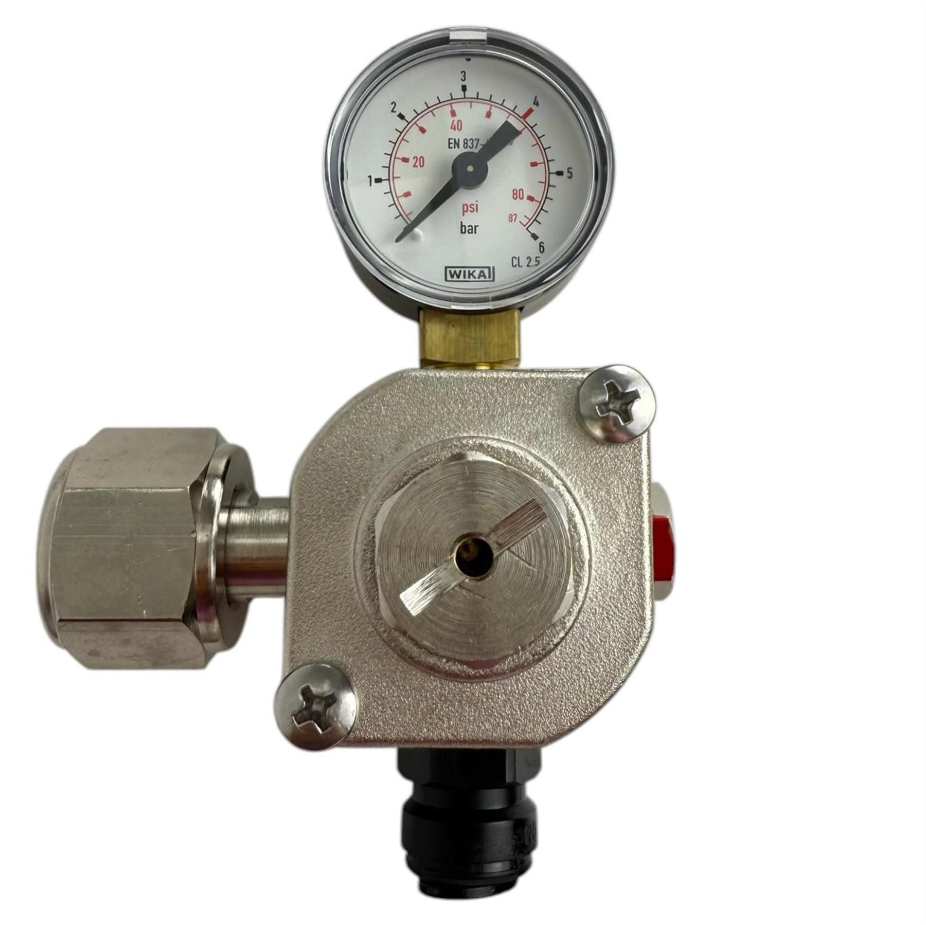 BieTal Druckminderer BieTal® BT-4 Druckminderer Druckregler 4 bar CO2 Kohlensäure 1-leitig, 4 bar Hauptdruckminderer 1-leitig