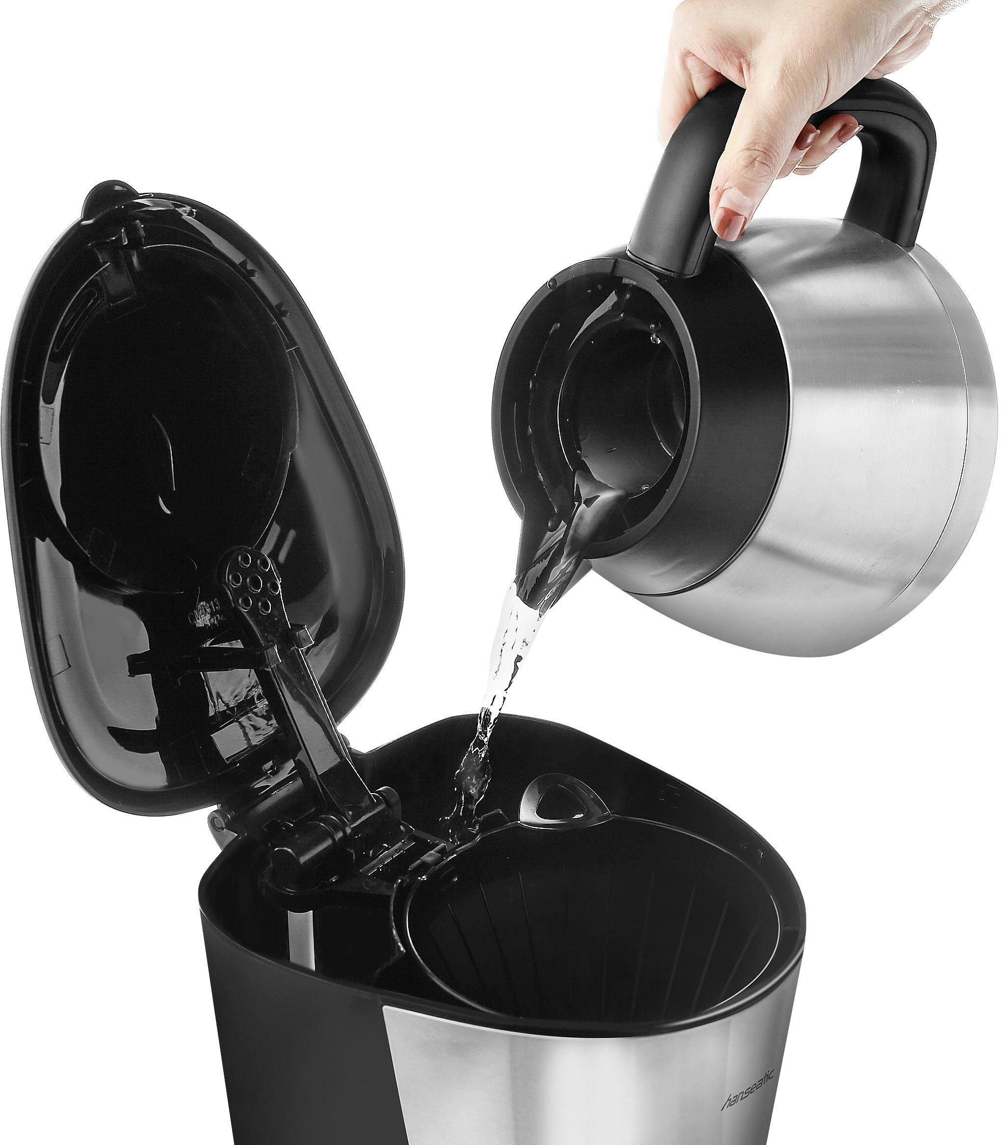 Hanseatic Filterkaffeemaschine HCM9001TJSD, 1l Kaffeekanne, Papierfilter 1x4, mit Edelstahl-Thermokanne