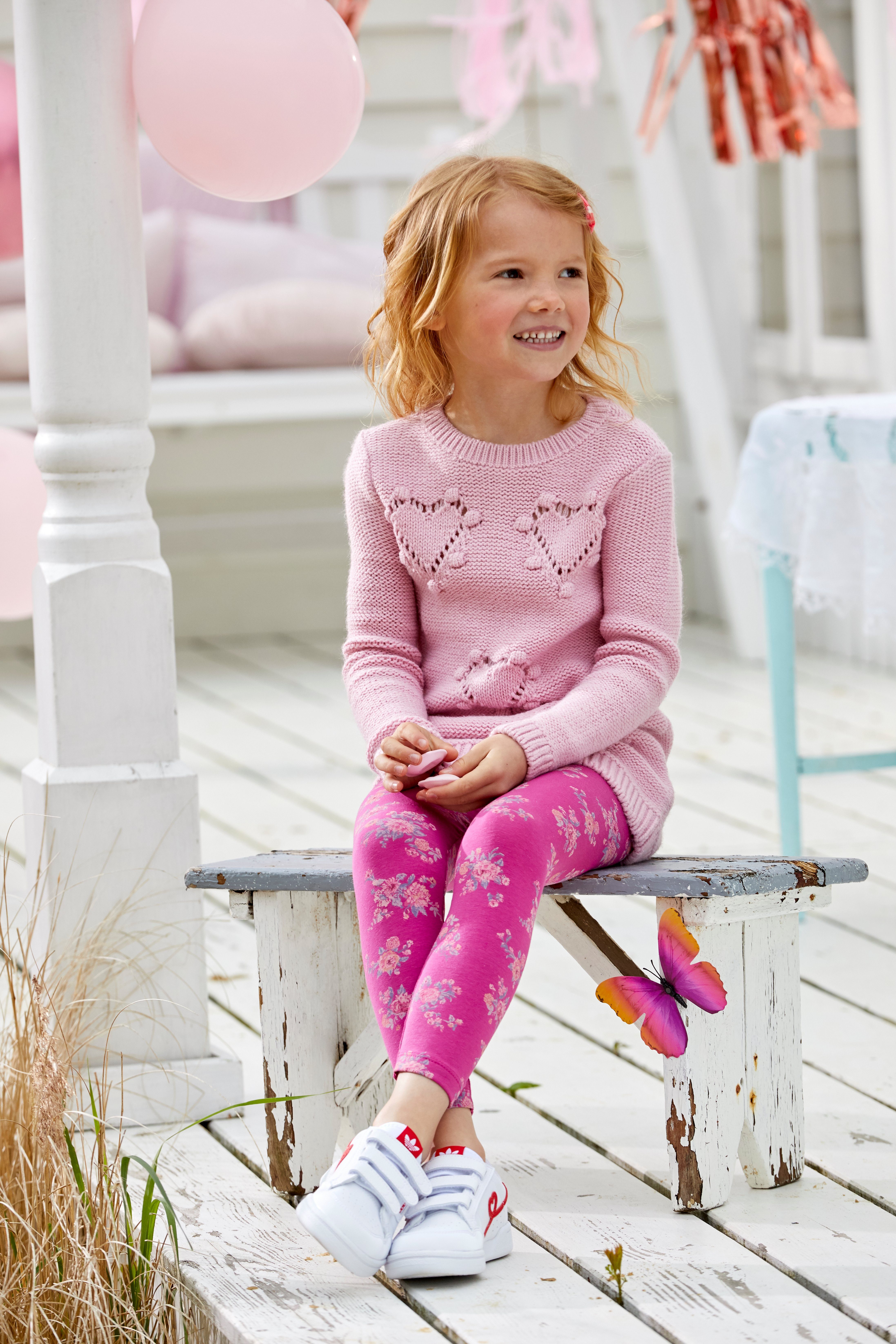 KIDSWORLD Longpullover mit Herzen niedlichen