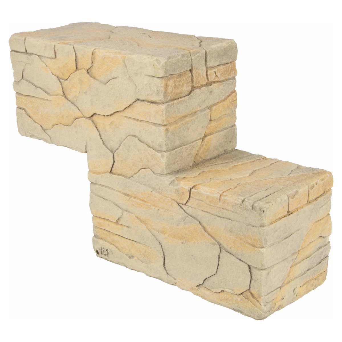 Terra Della Terrariendeko Baustein Combo Fels 3 beige