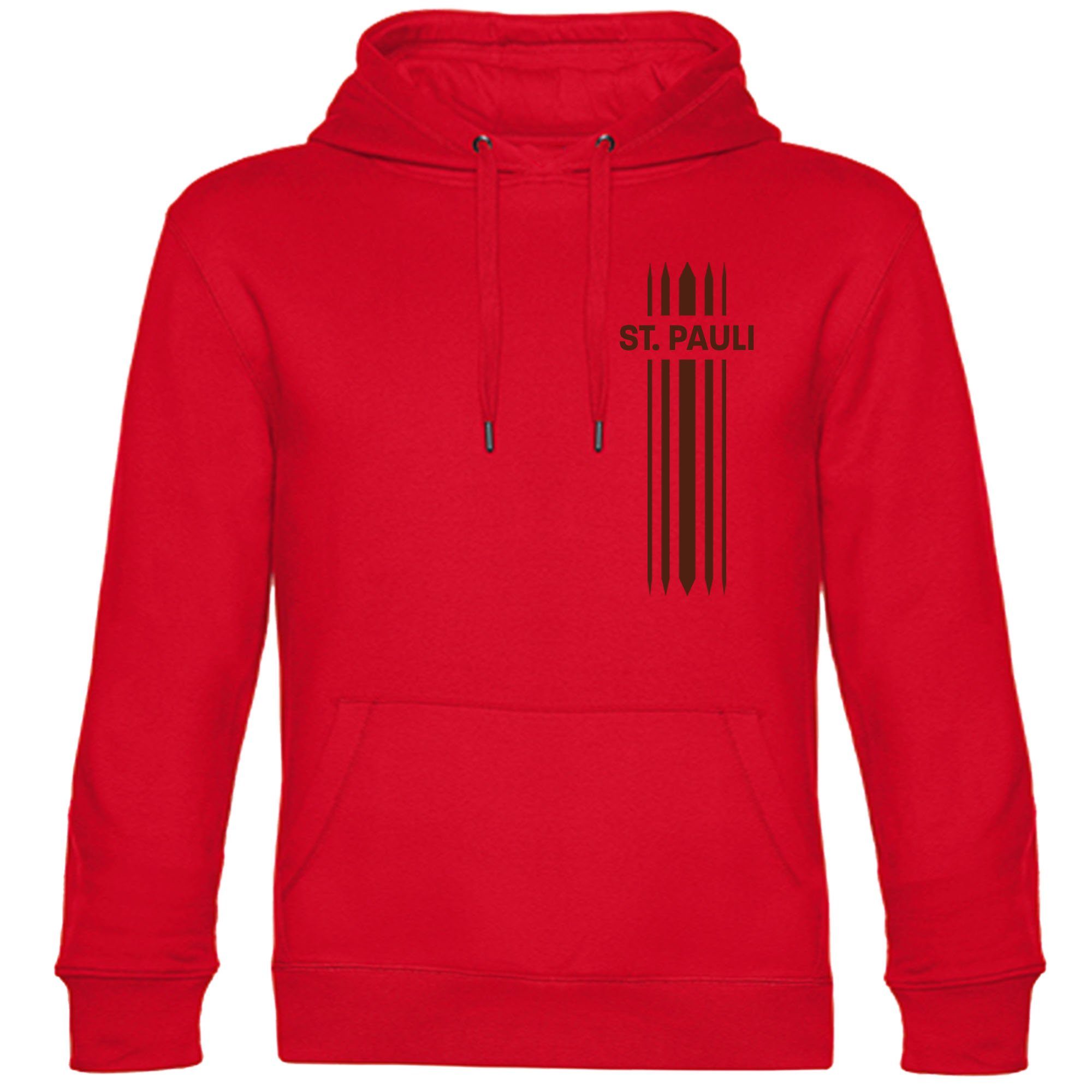 Kapuzensweatshirt St. Pauli - Streifen - Hoodie